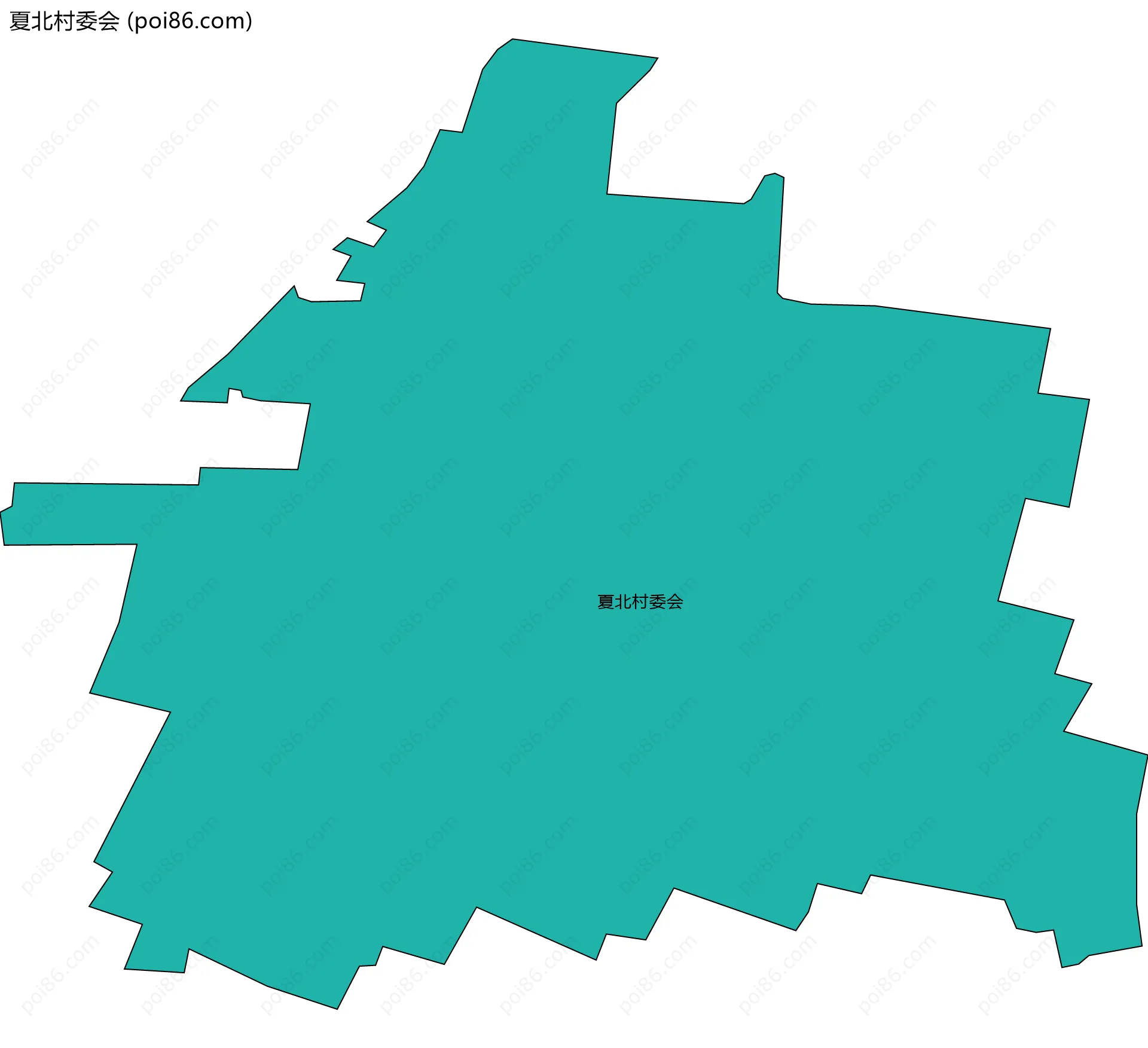 夏北村委会边界地图