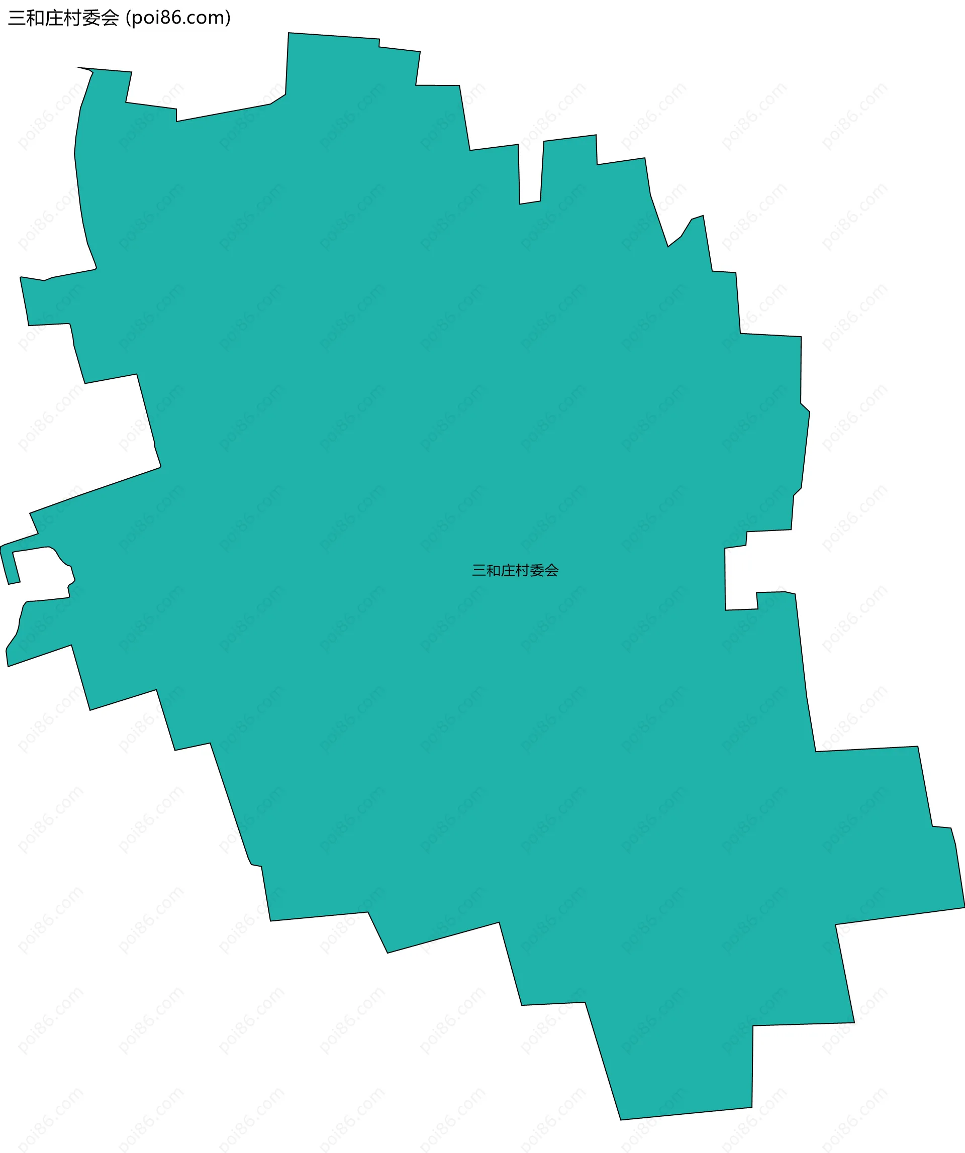 三和庄村委会边界地图