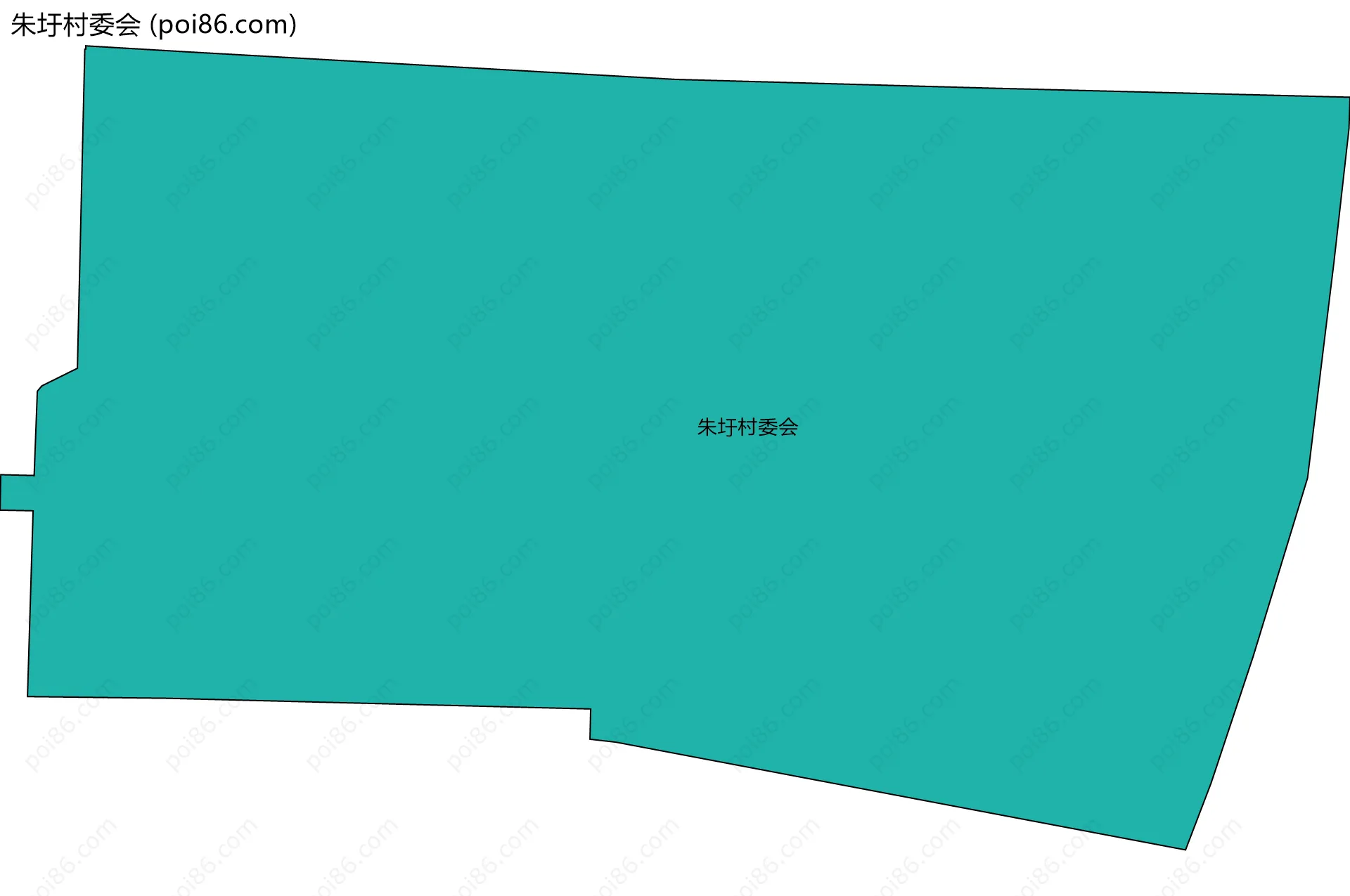 朱圩村委会边界地图
