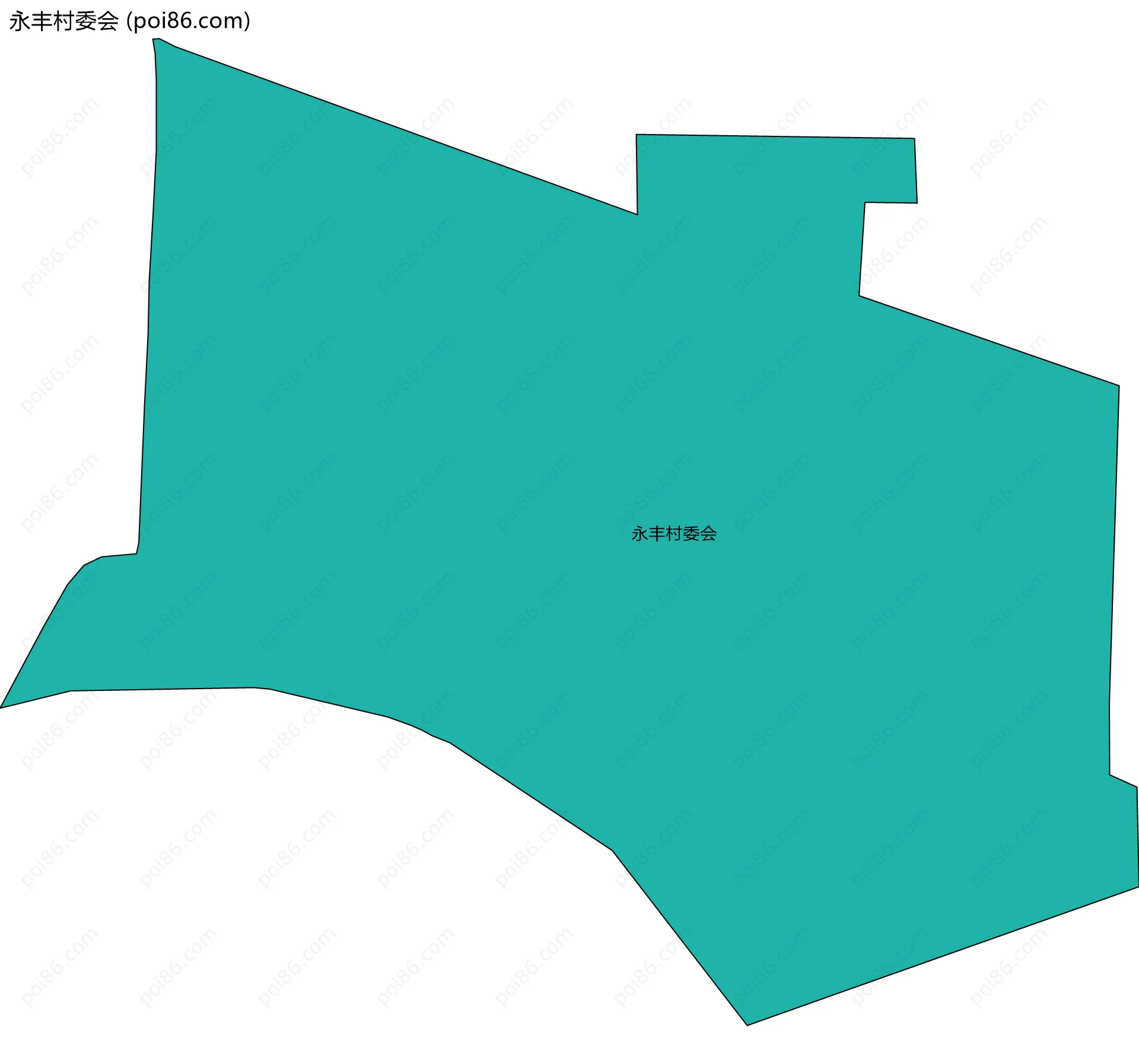 永丰村委会边界地图