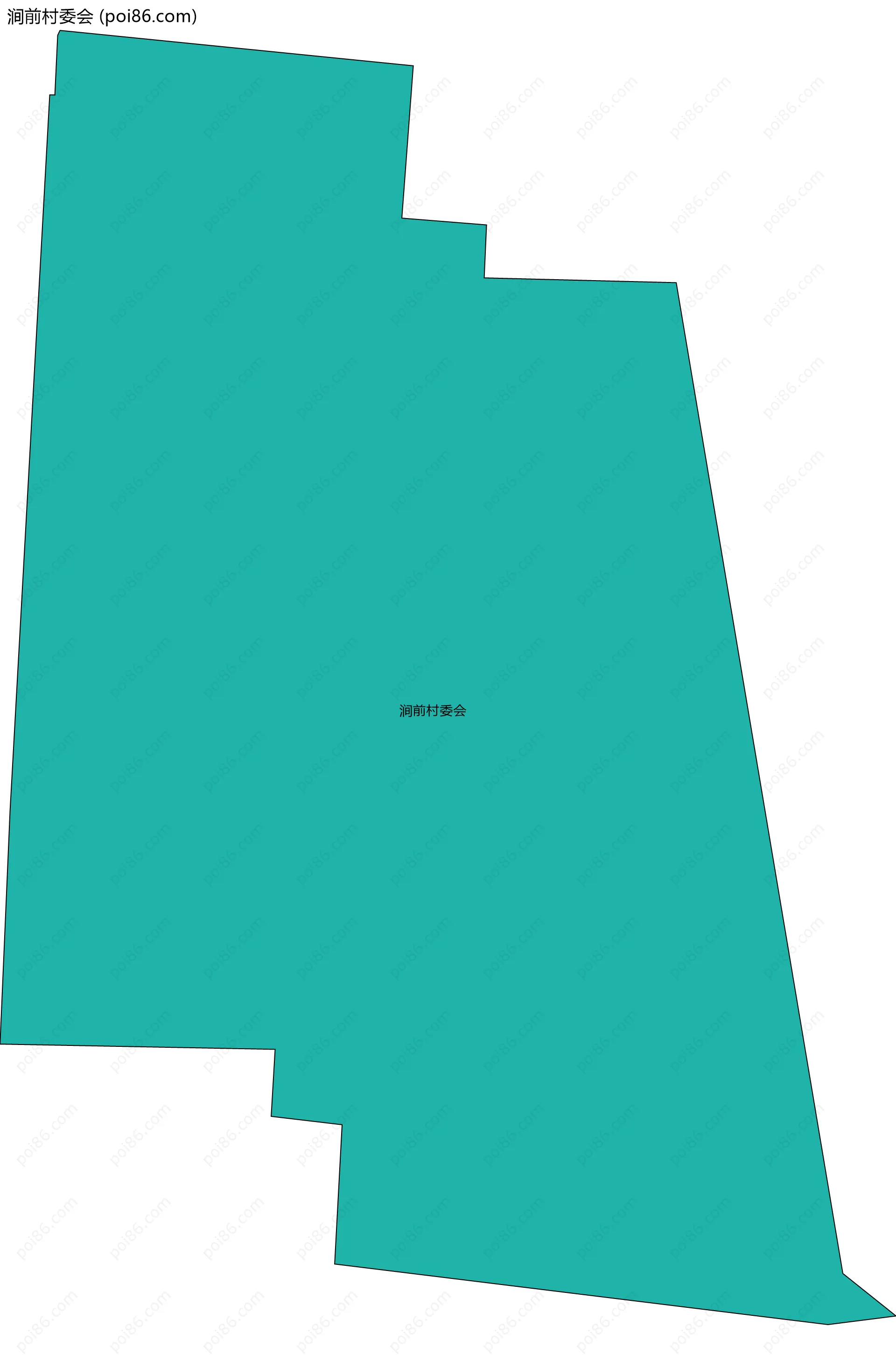 涧前村委会边界地图