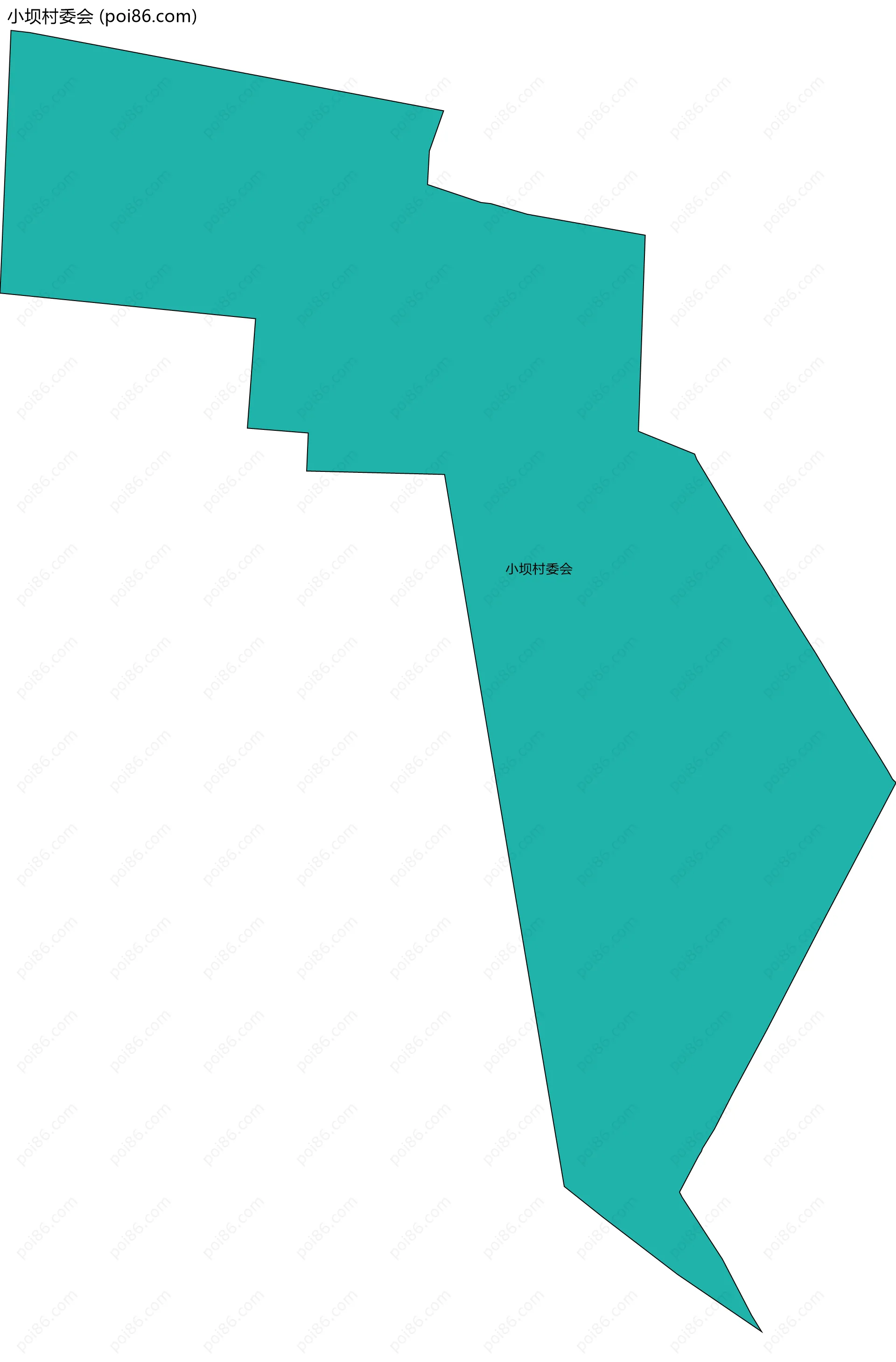 小坝村委会边界地图