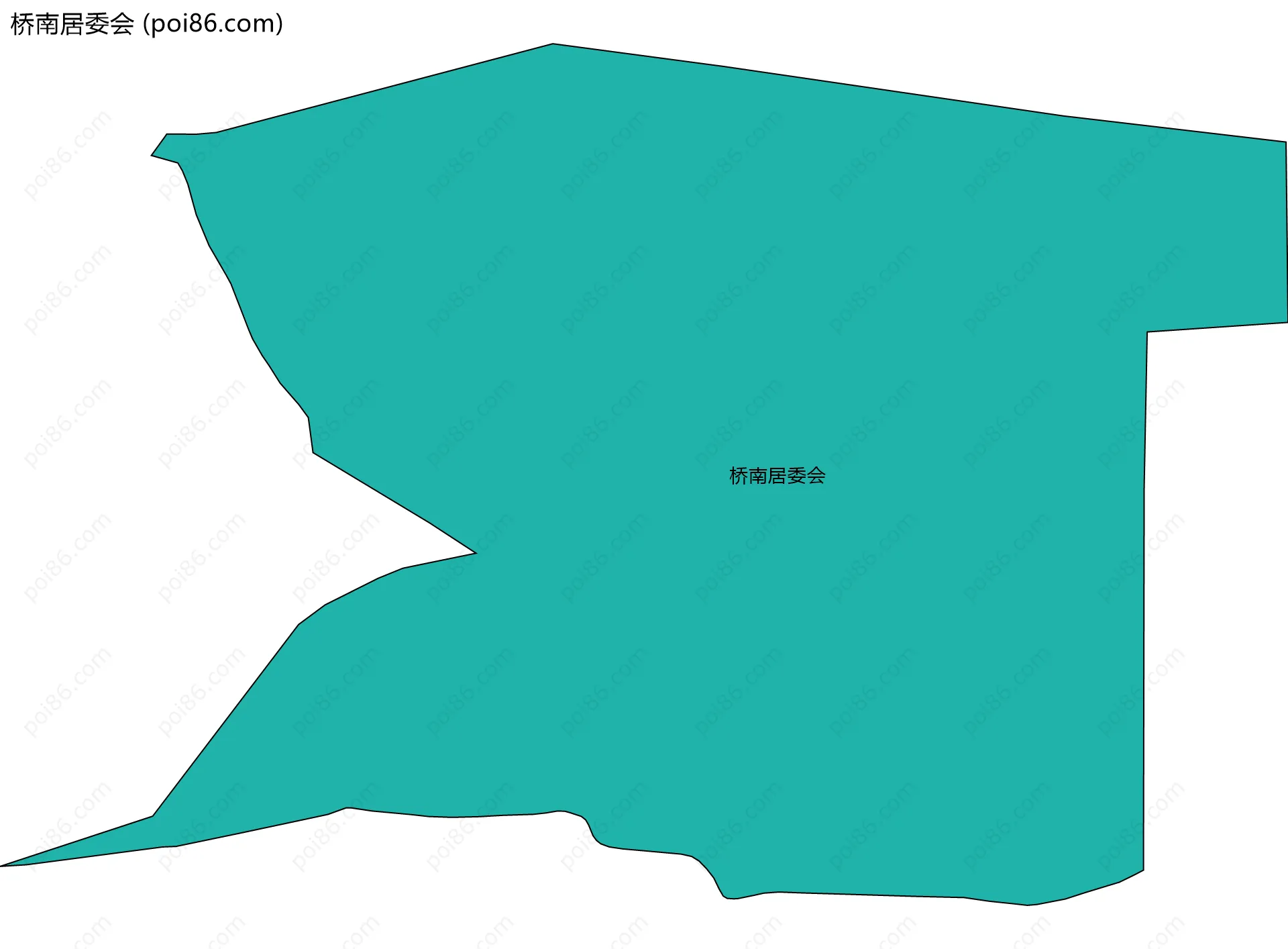 桥南居委会边界地图