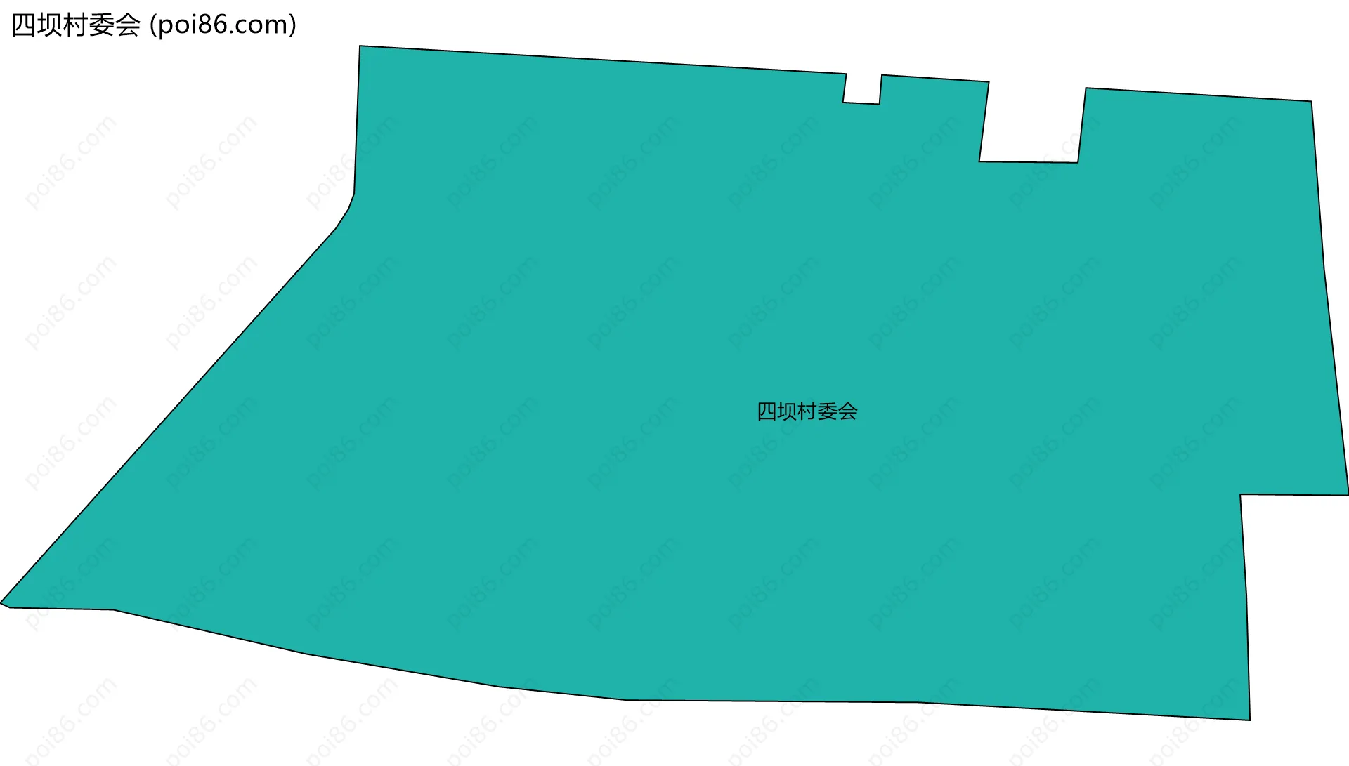 四坝村委会边界地图