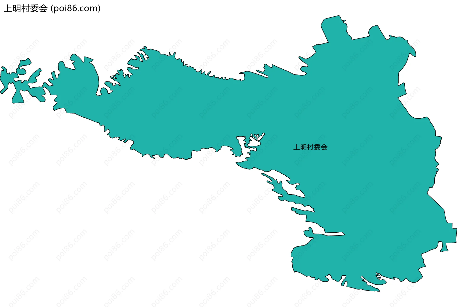 上明村委会边界地图