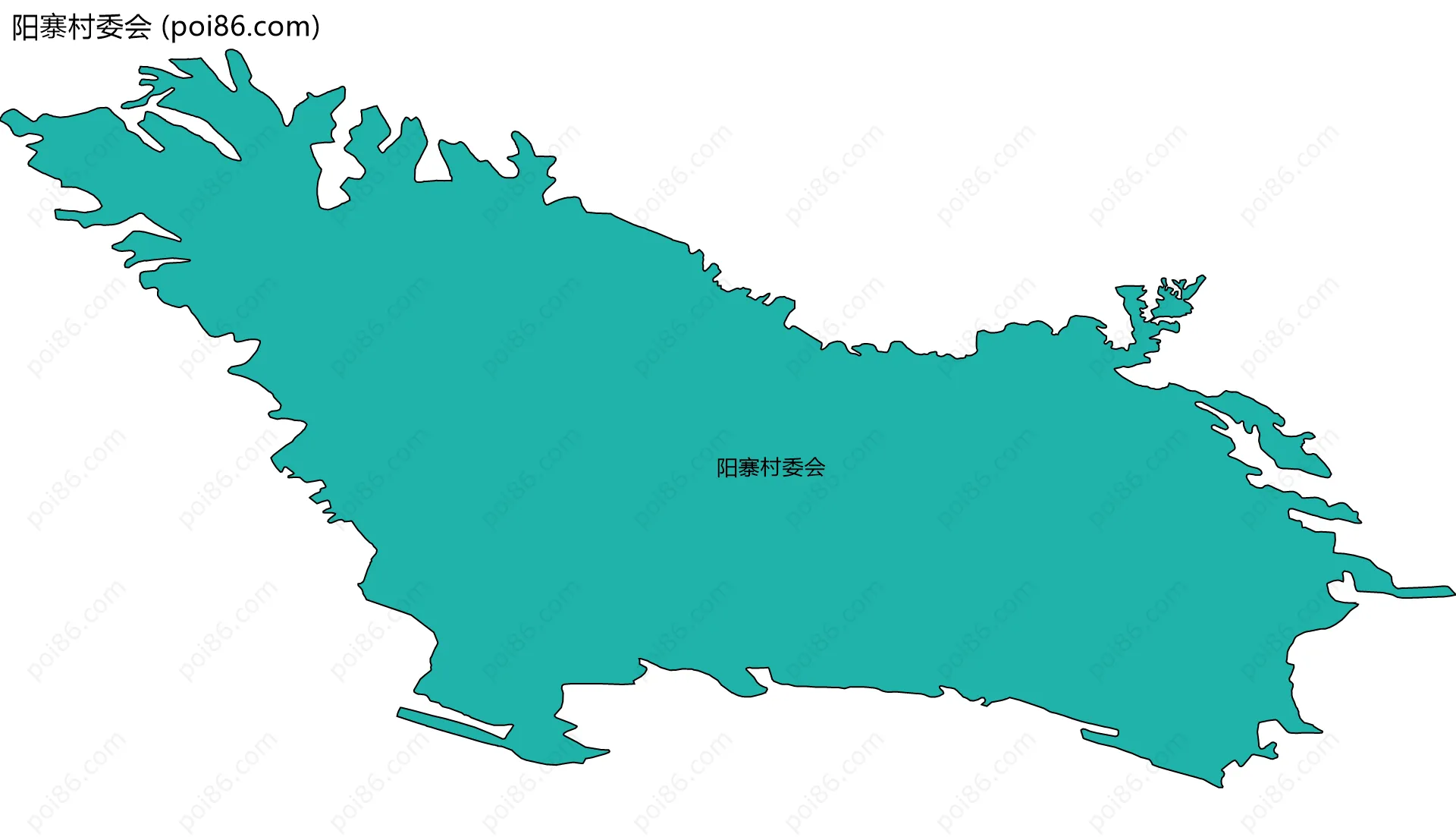 阳寨村委会边界地图
