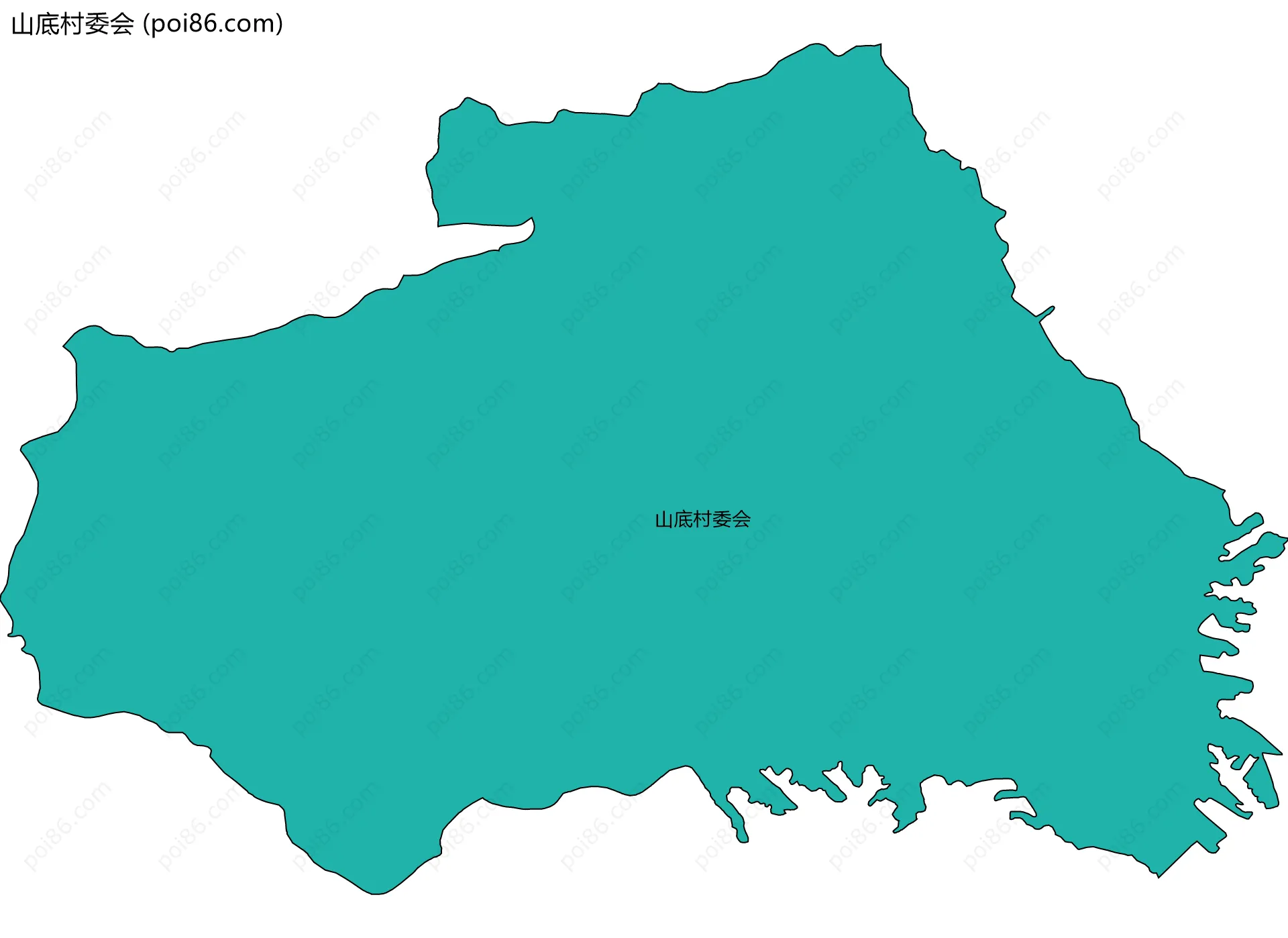 山底村委会边界地图