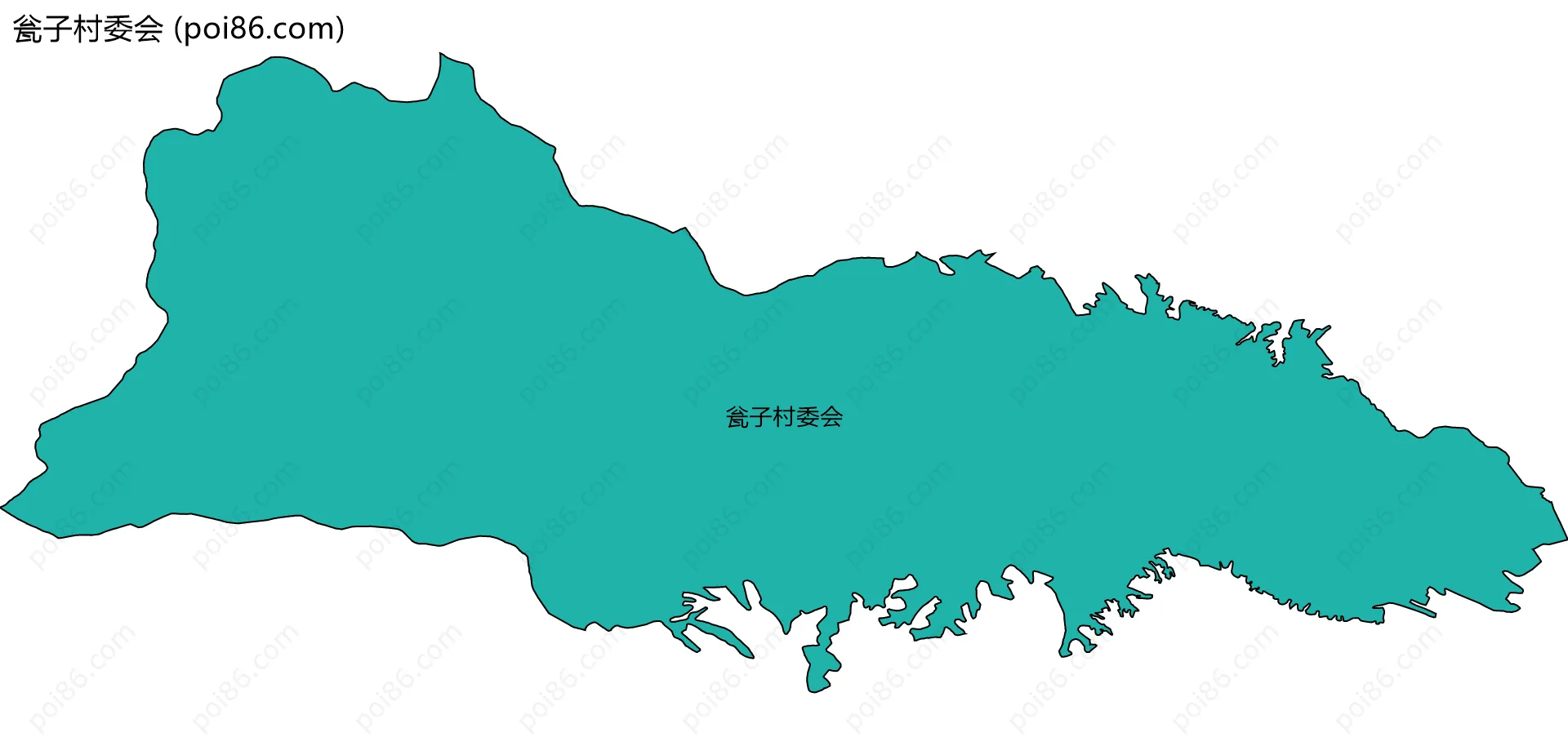 瓮子村委会边界地图