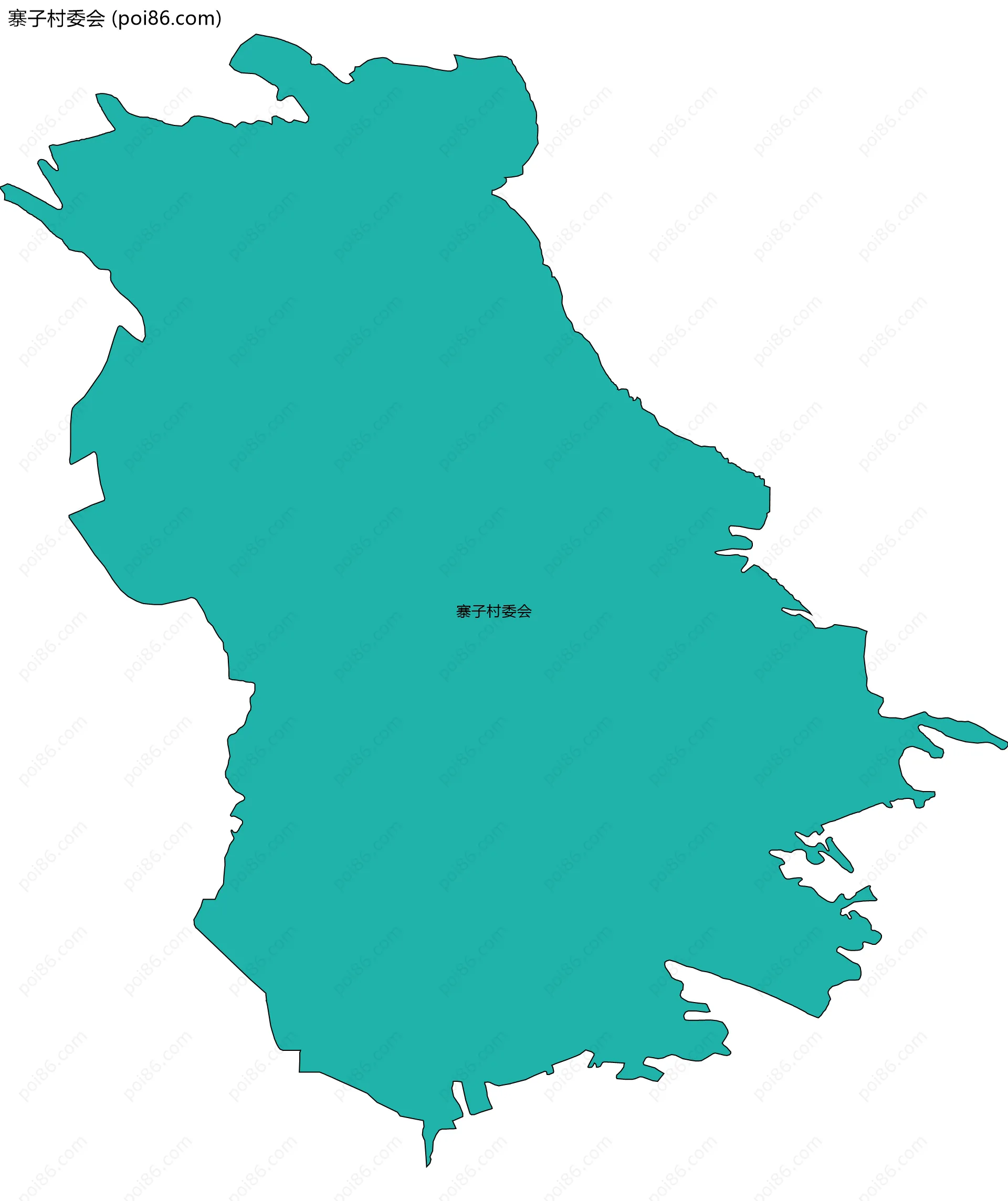 寨子村委会边界地图