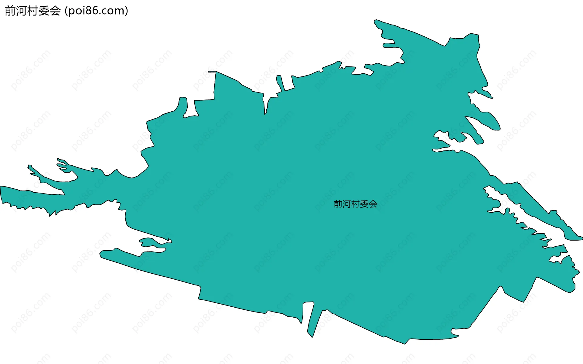 前河村委会边界地图