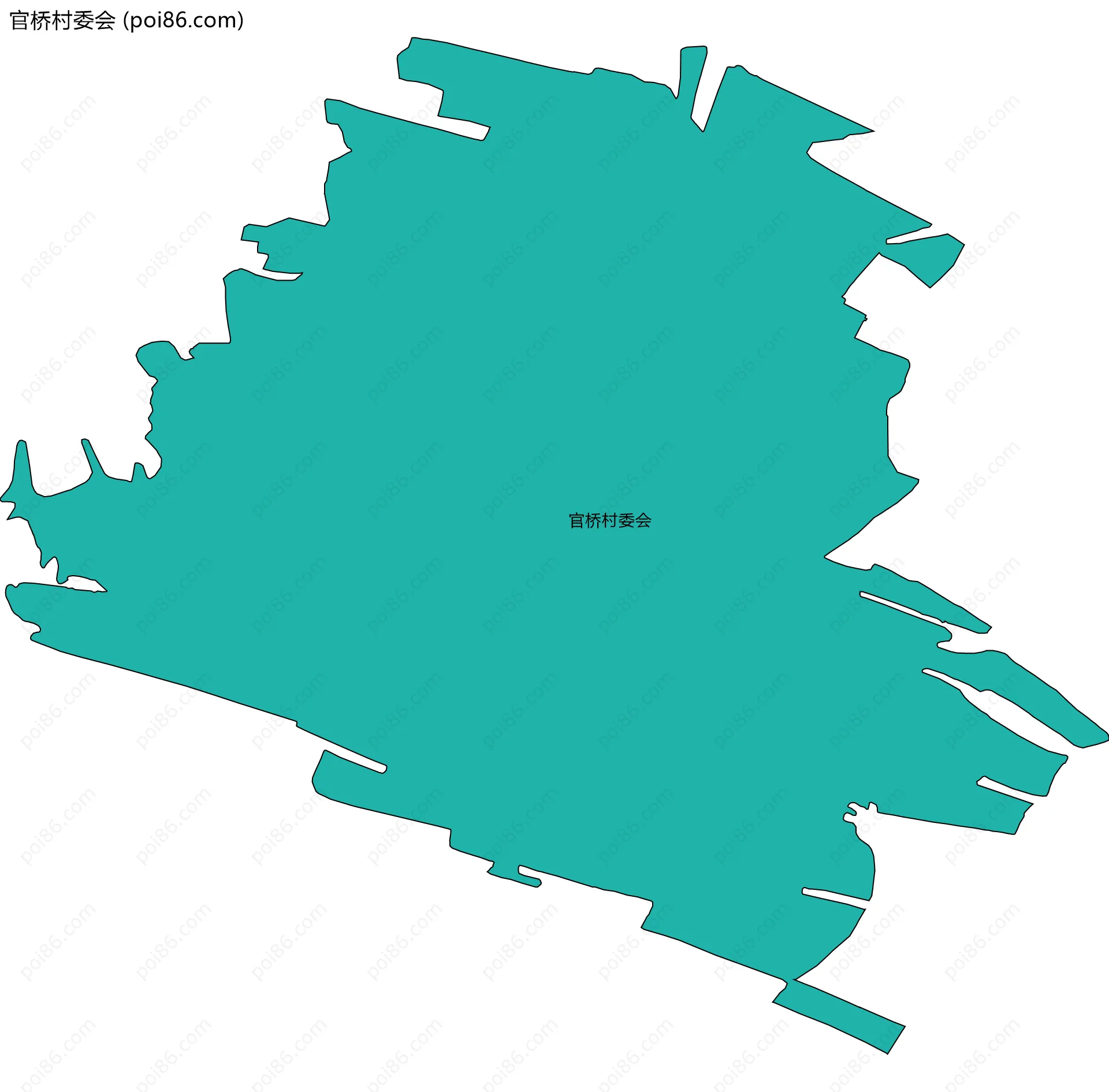 官桥村委会边界地图