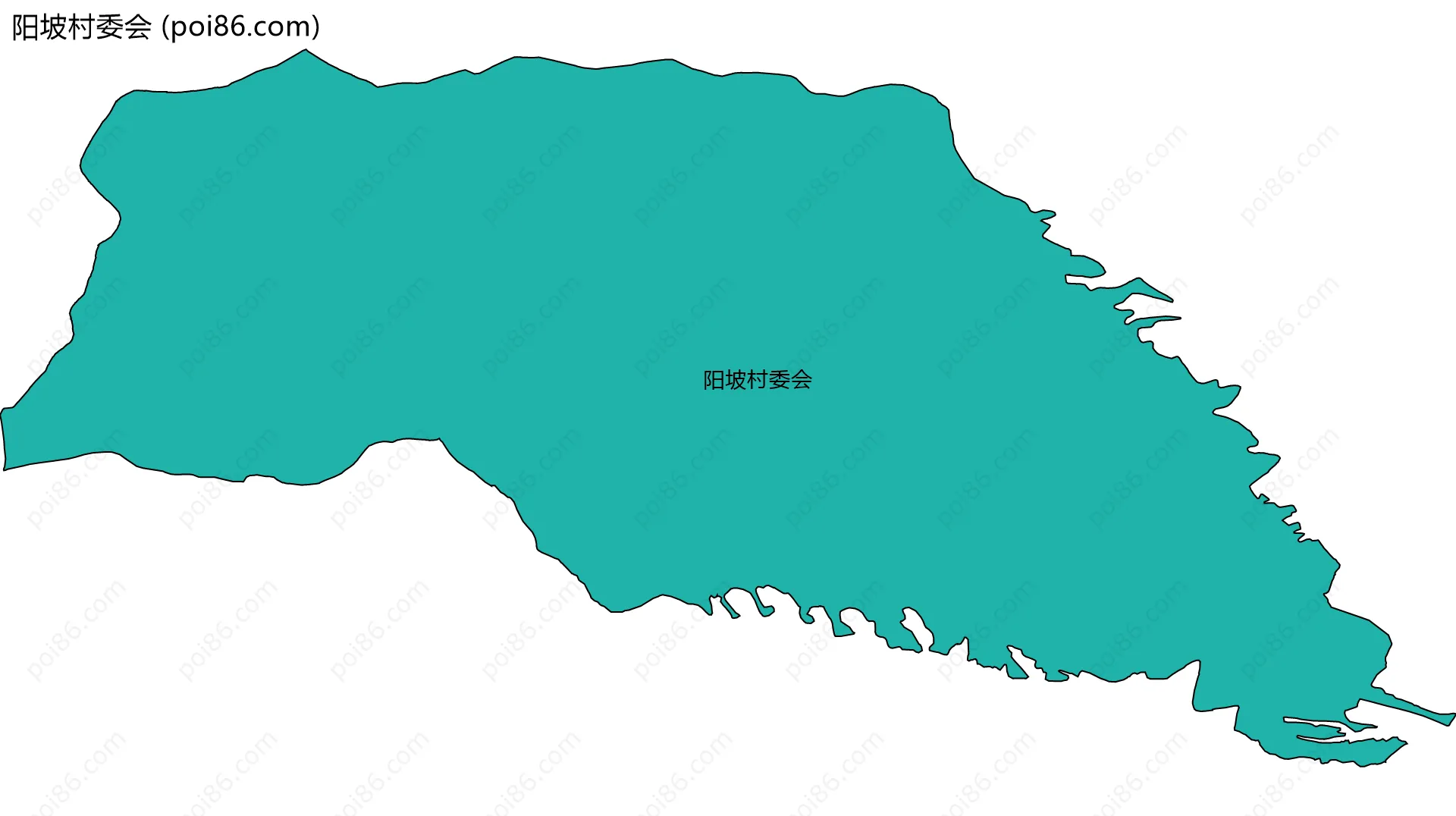 阳坡村委会边界地图