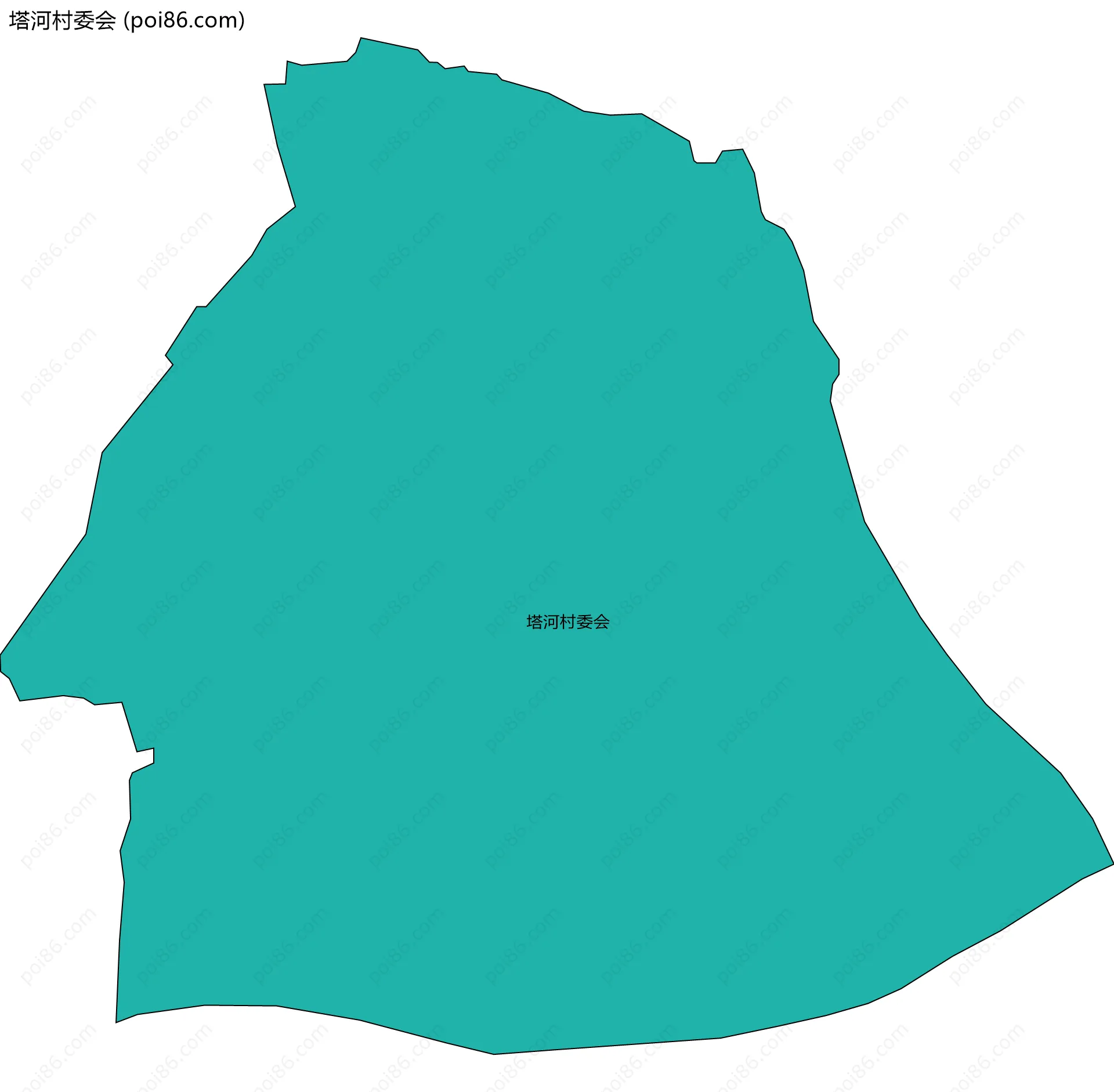 塔河村委会边界地图
