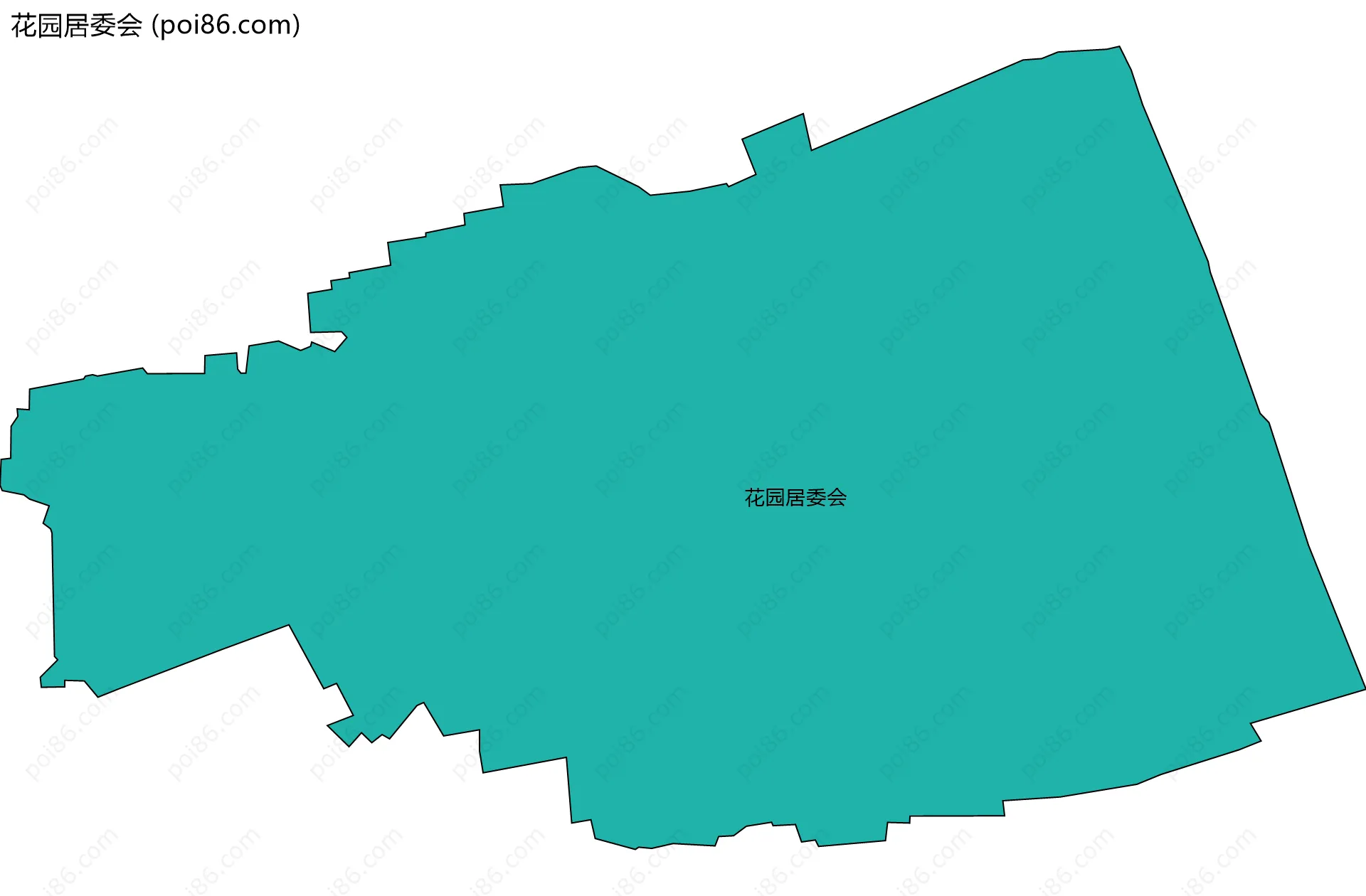 花园居委会边界地图
