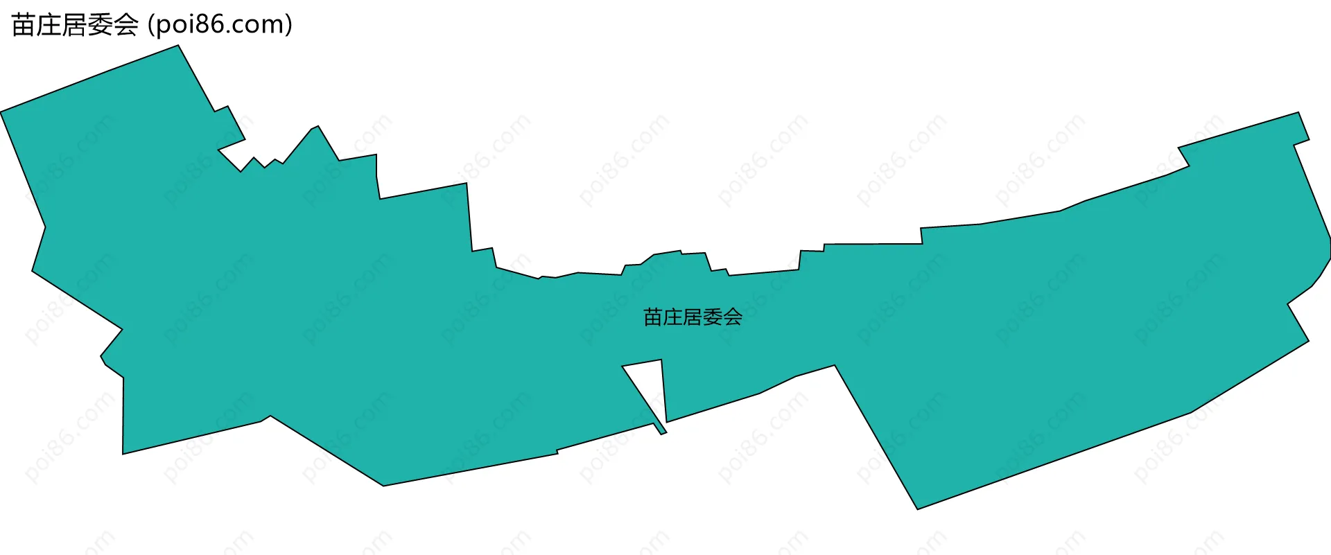 苗庄居委会边界地图