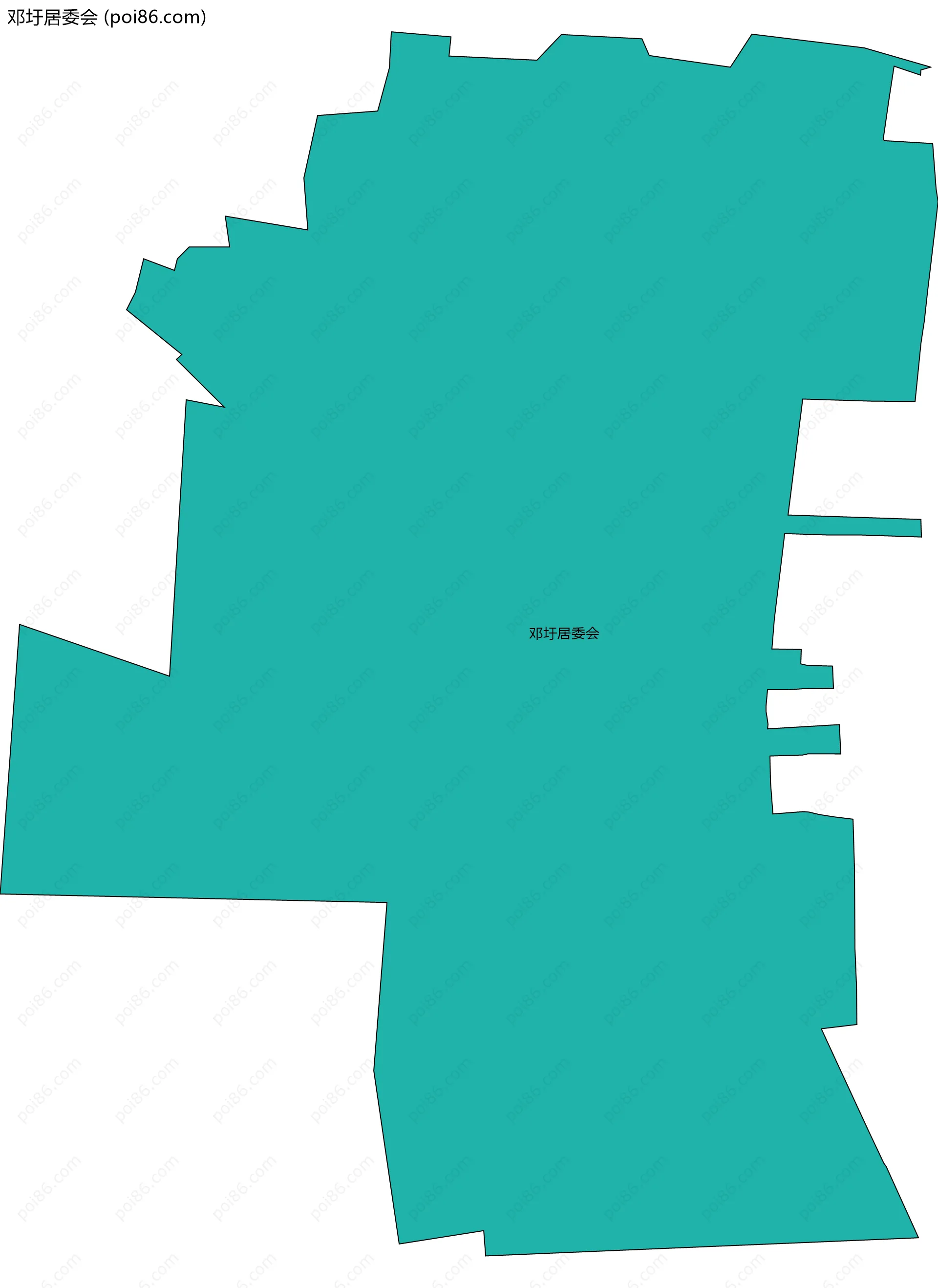 邓圩居委会边界地图