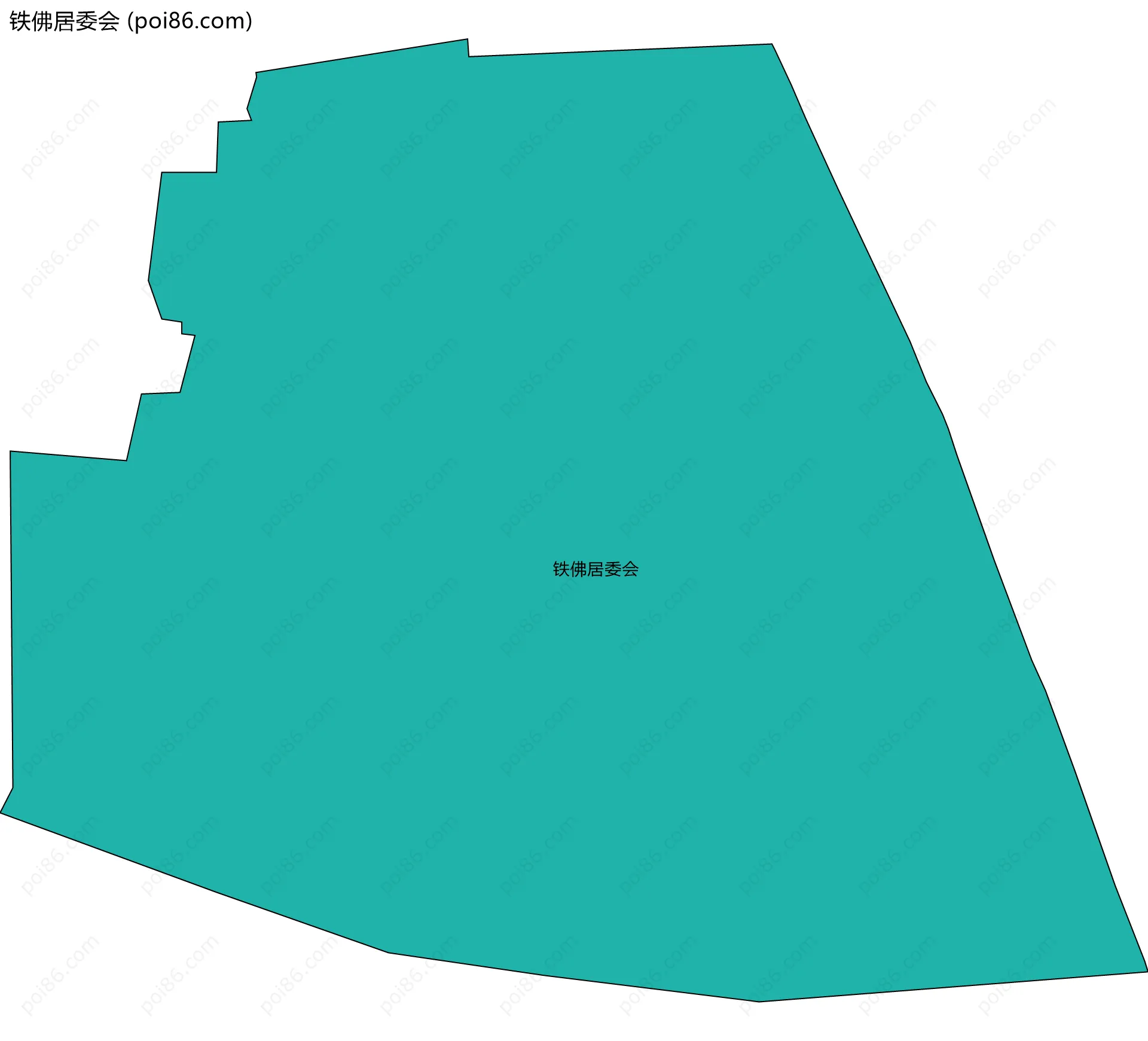 铁佛居委会边界地图