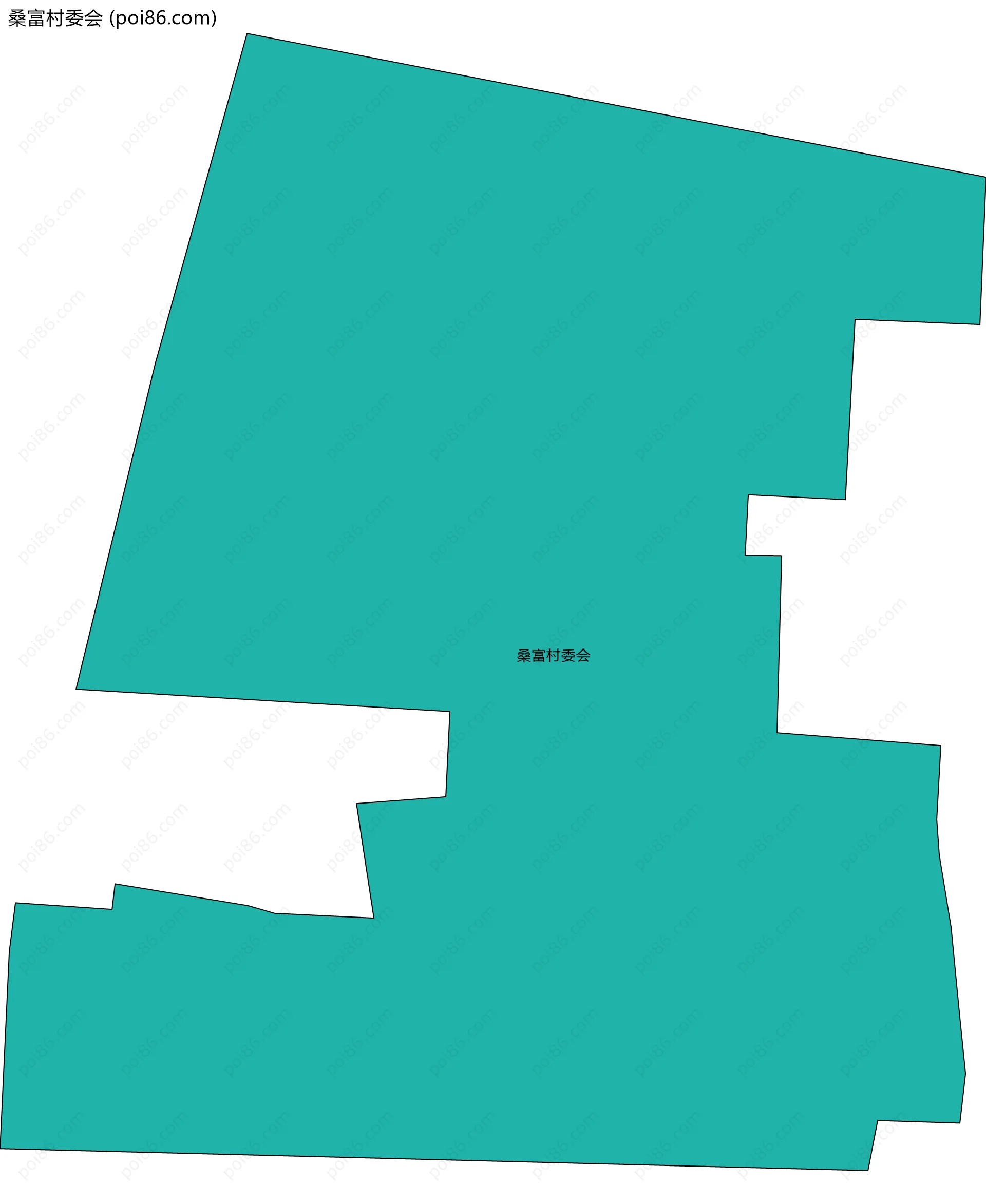 桑富村委会边界地图