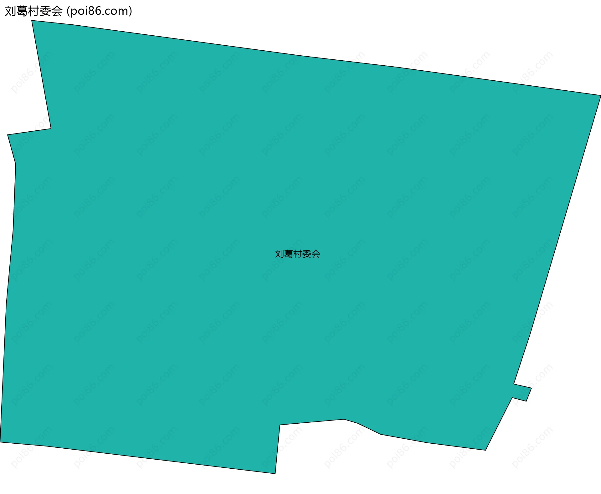 刘葛村委会边界地图