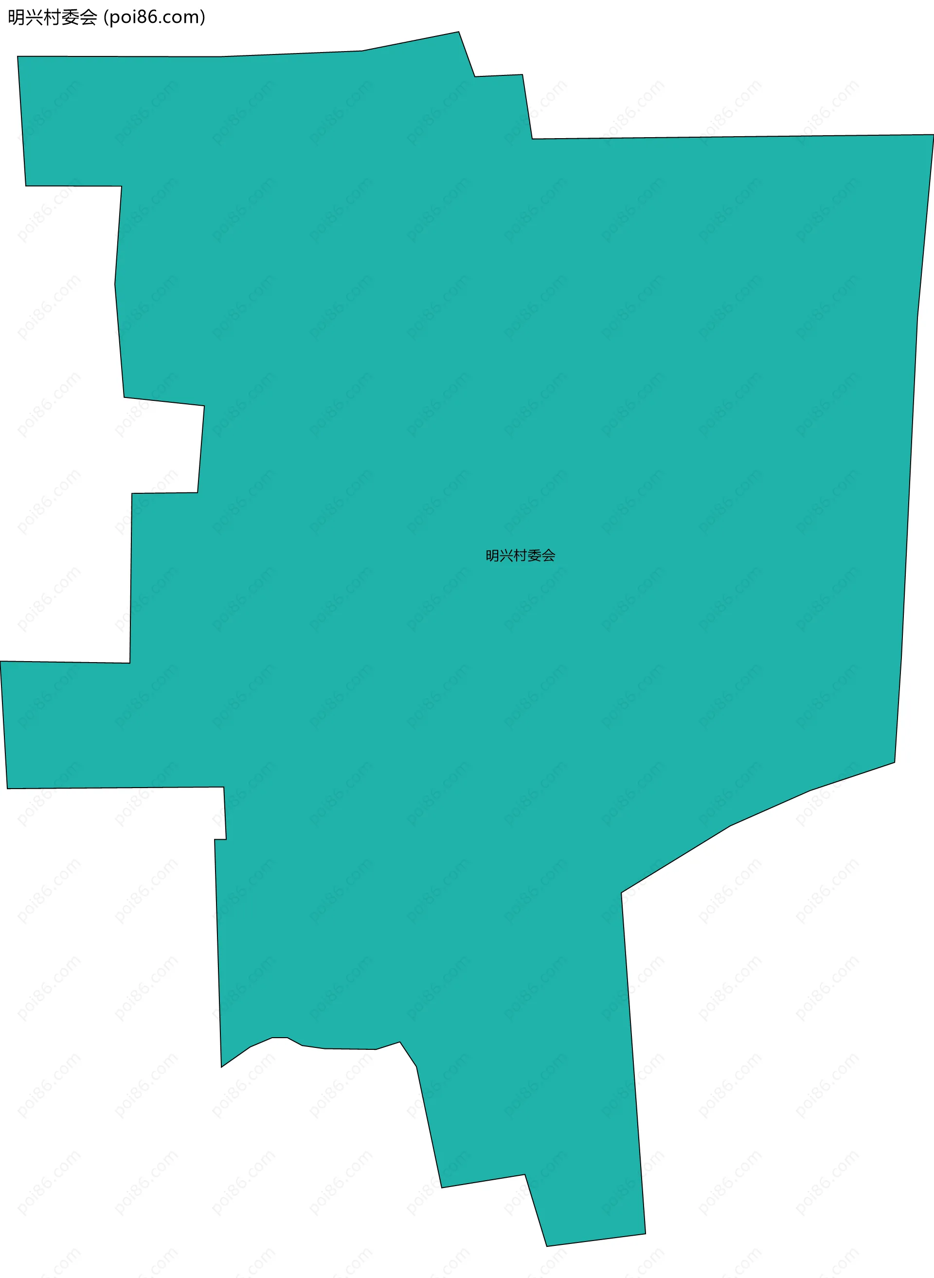 明兴村委会边界地图