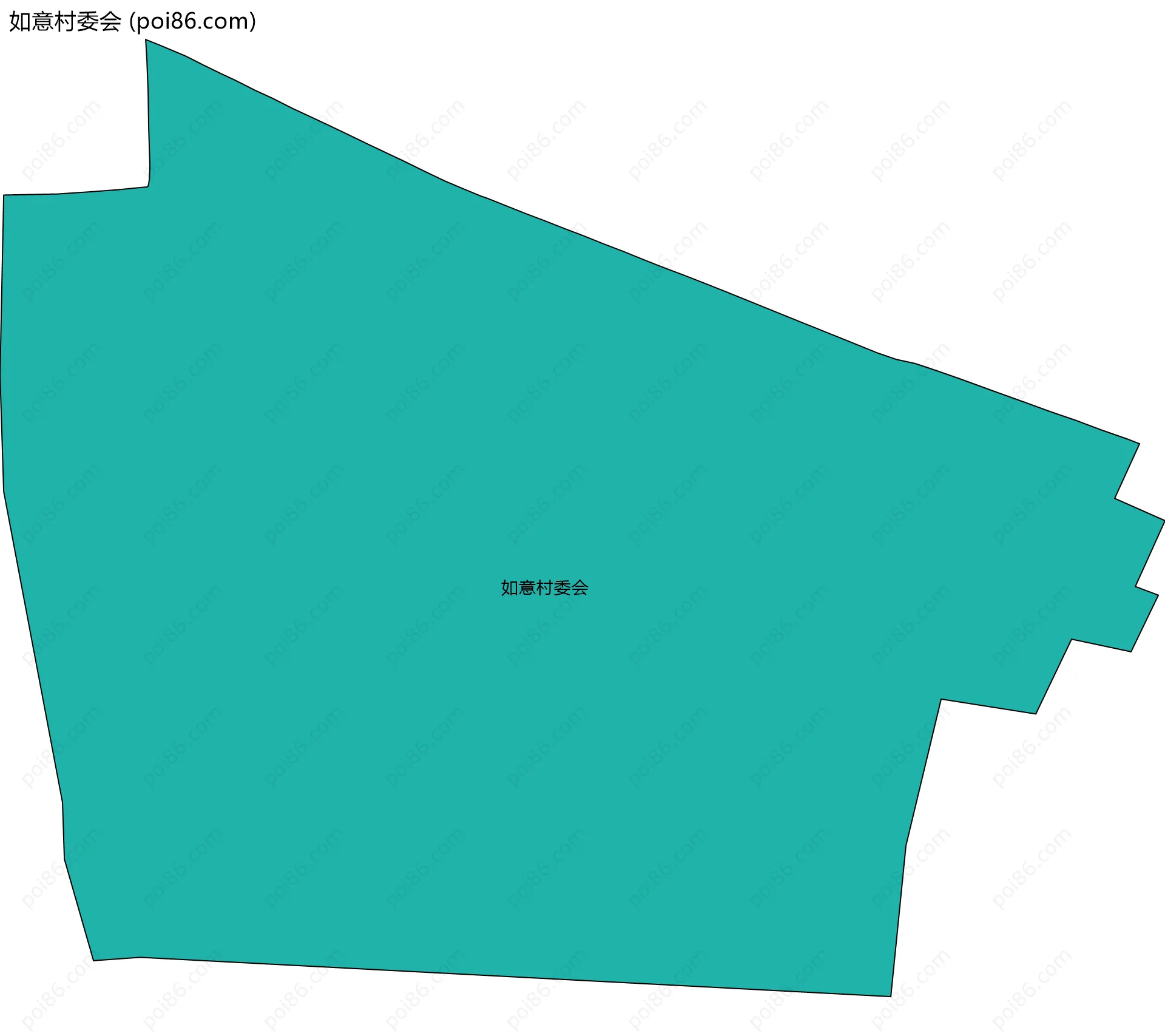 如意村委会边界地图