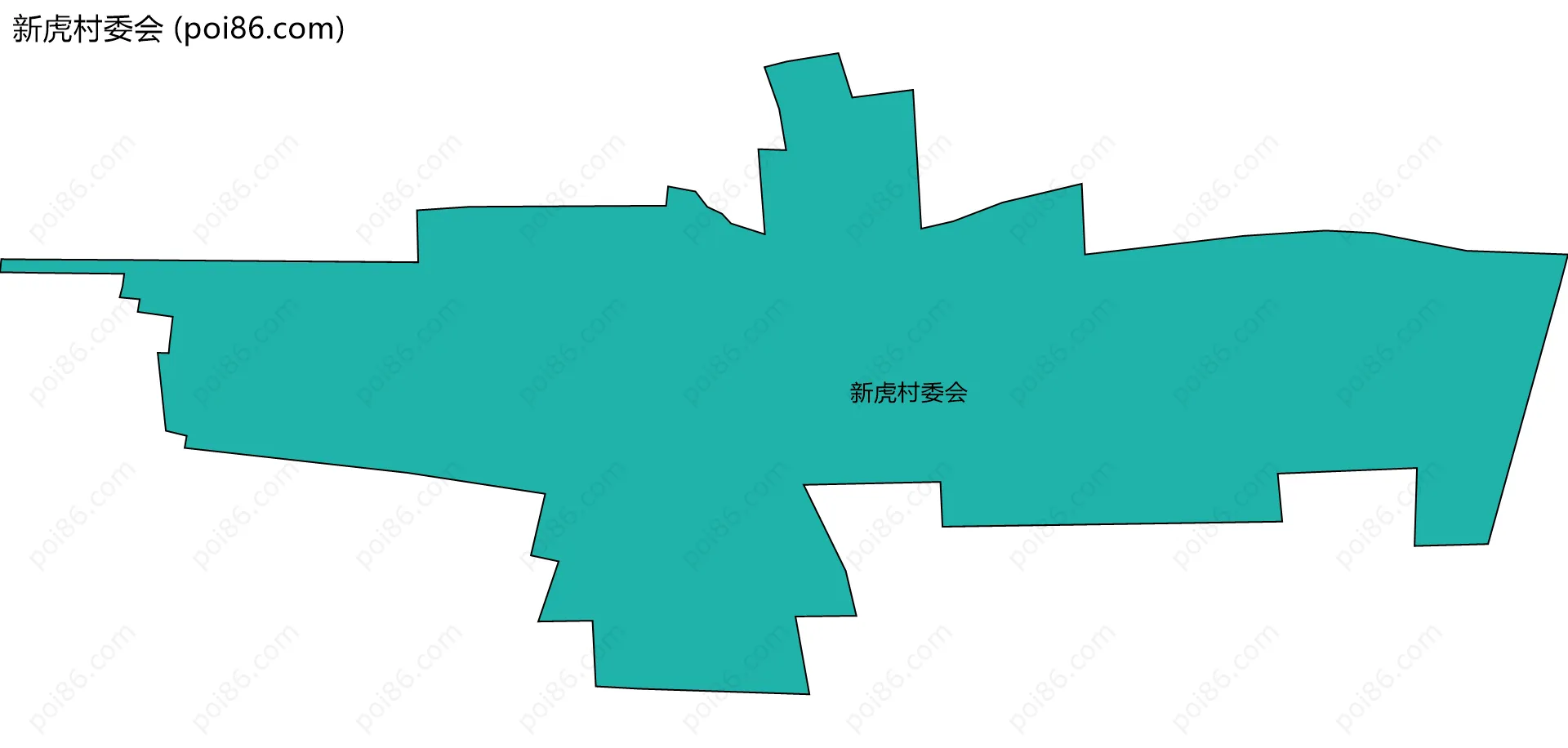 新虎村委会边界地图