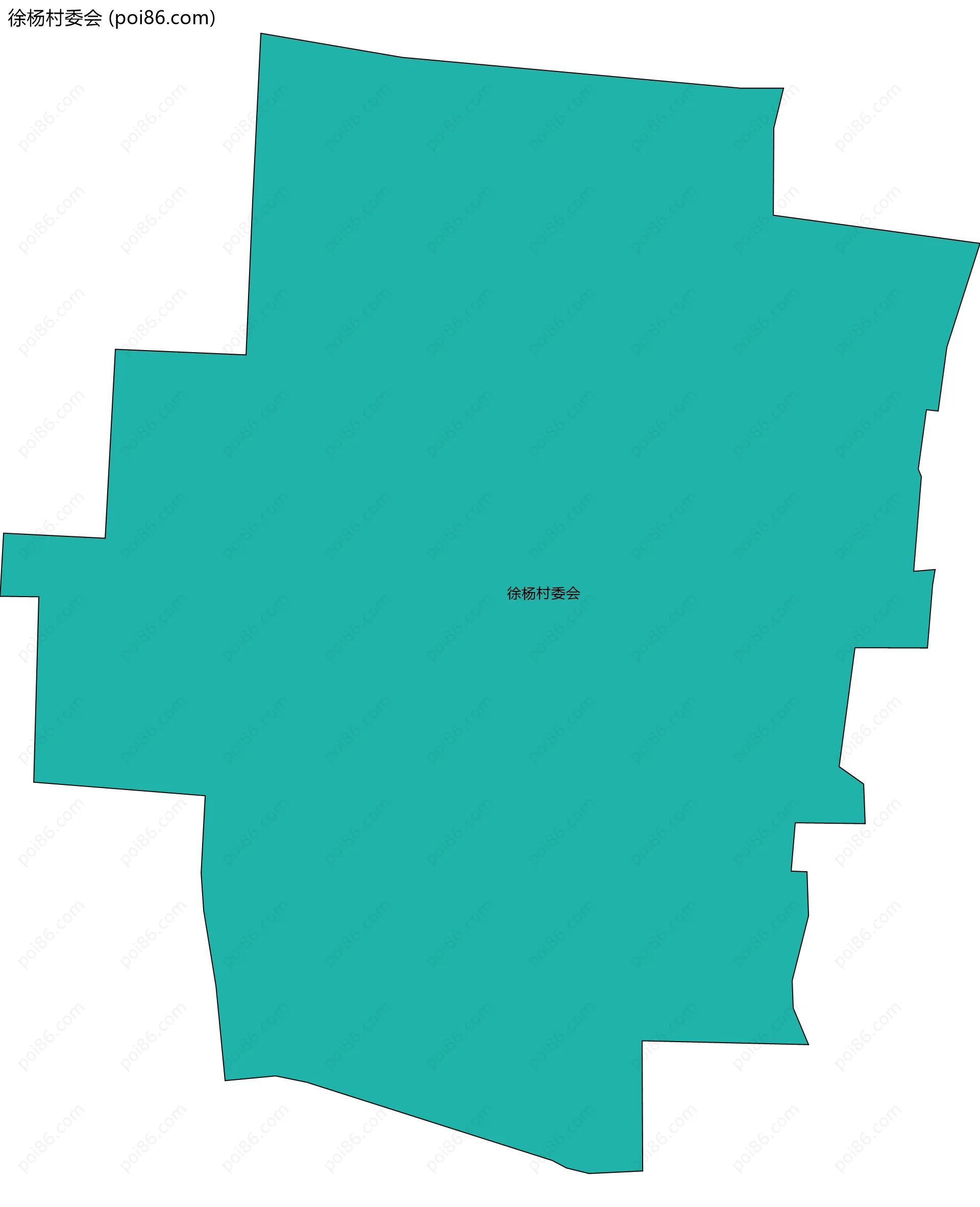 徐杨村委会边界地图