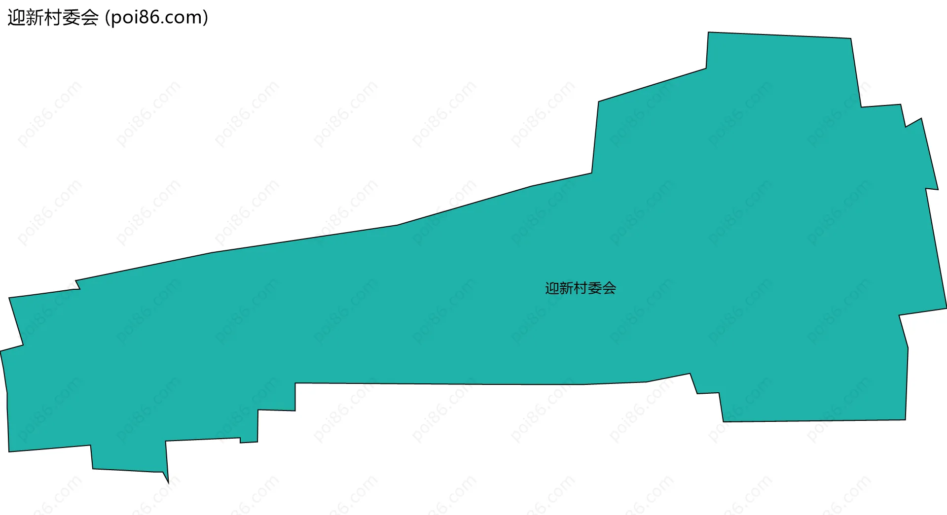 迎新村委会边界地图