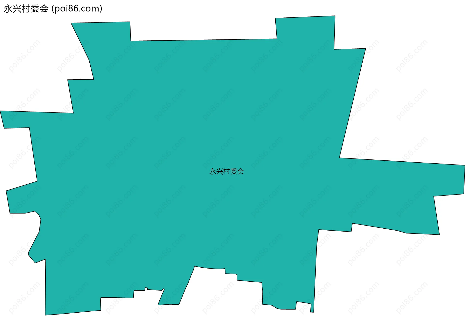 永兴村委会边界地图