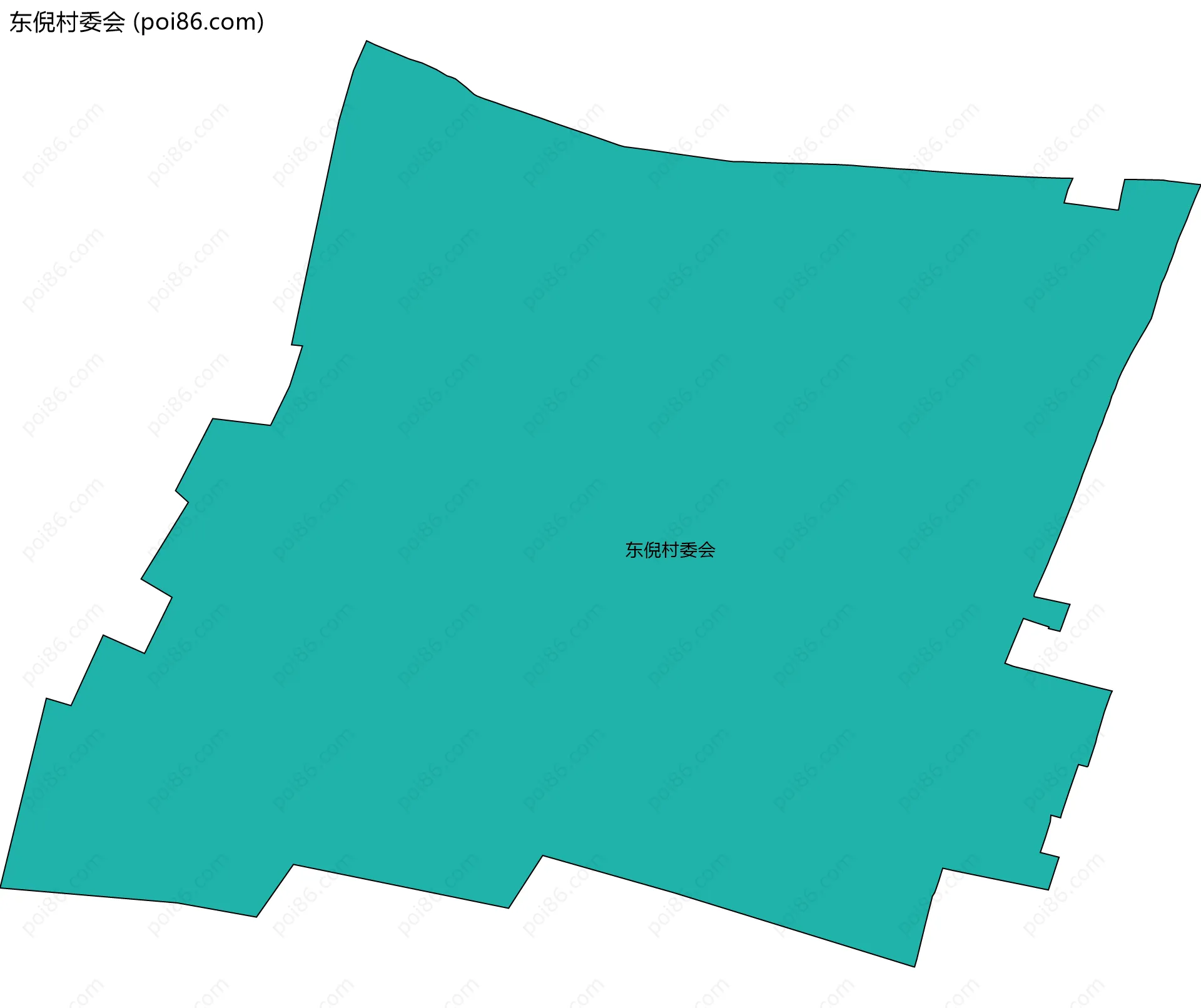 东倪村委会边界地图