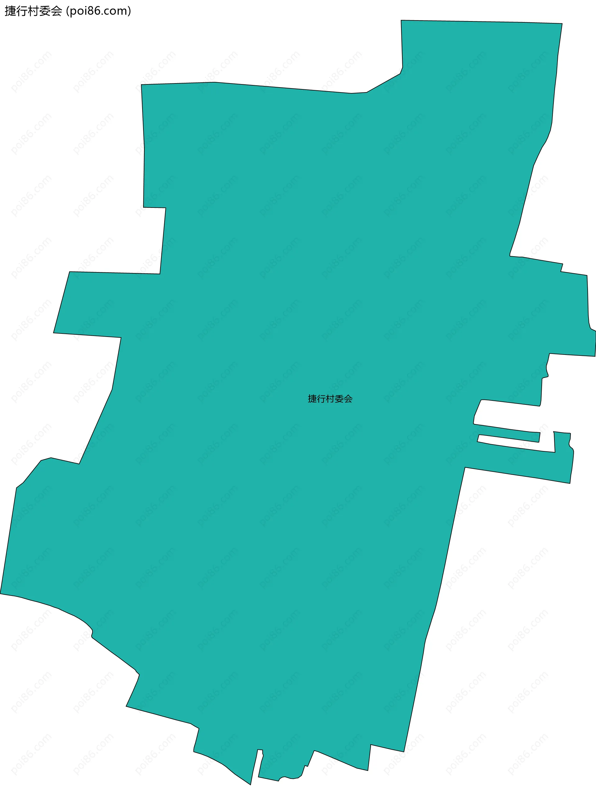 捷行村委会边界地图