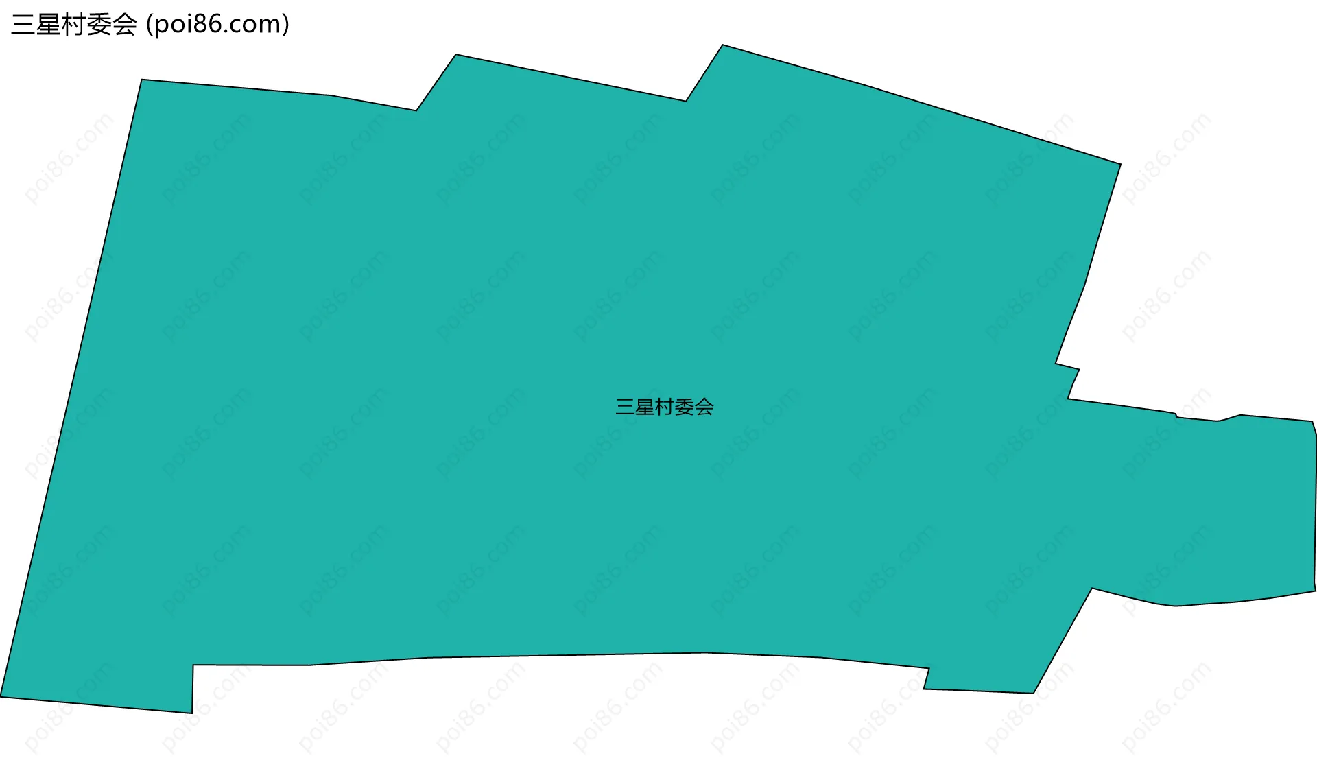 三星村委会边界地图