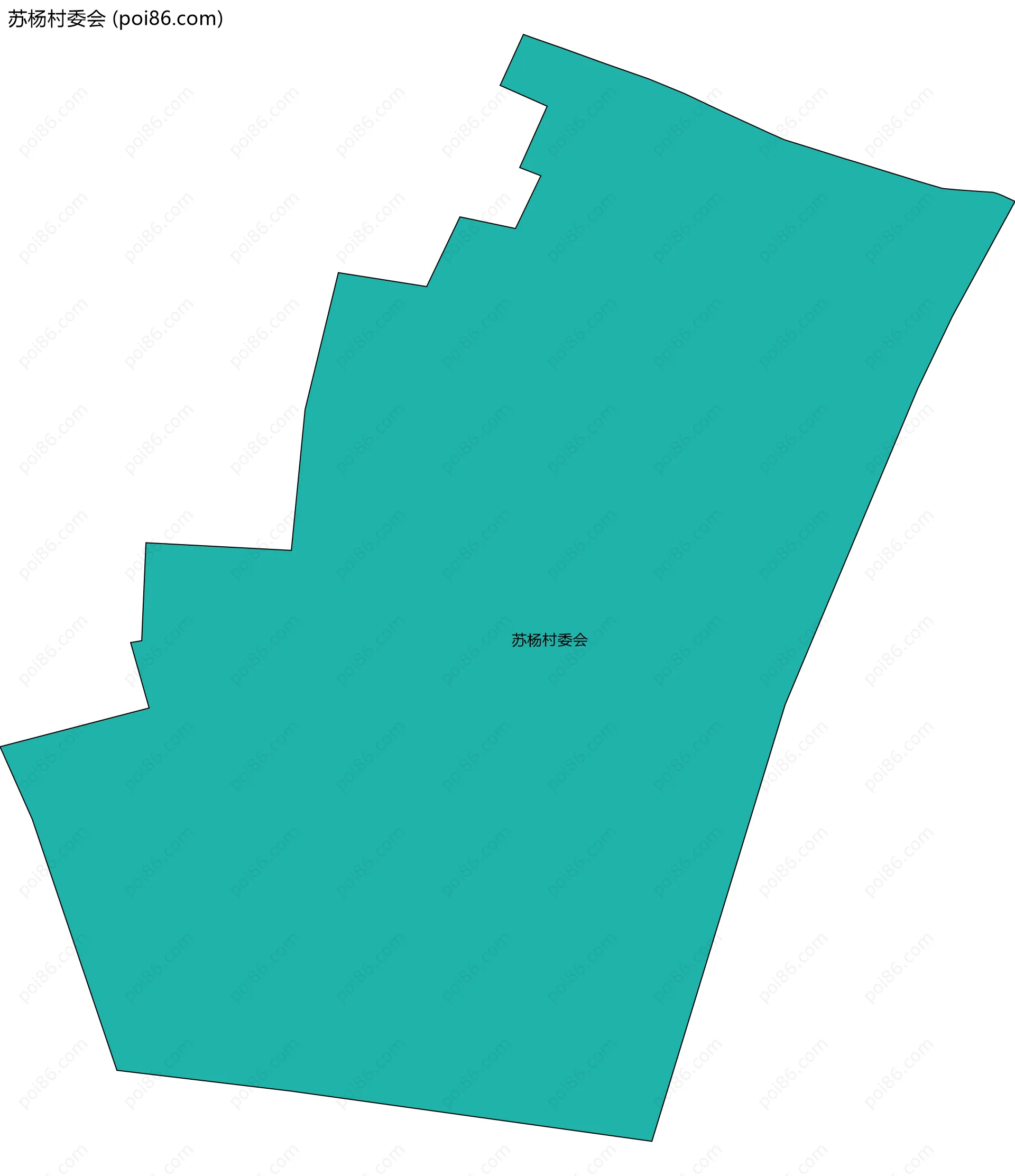 苏杨村委会边界地图