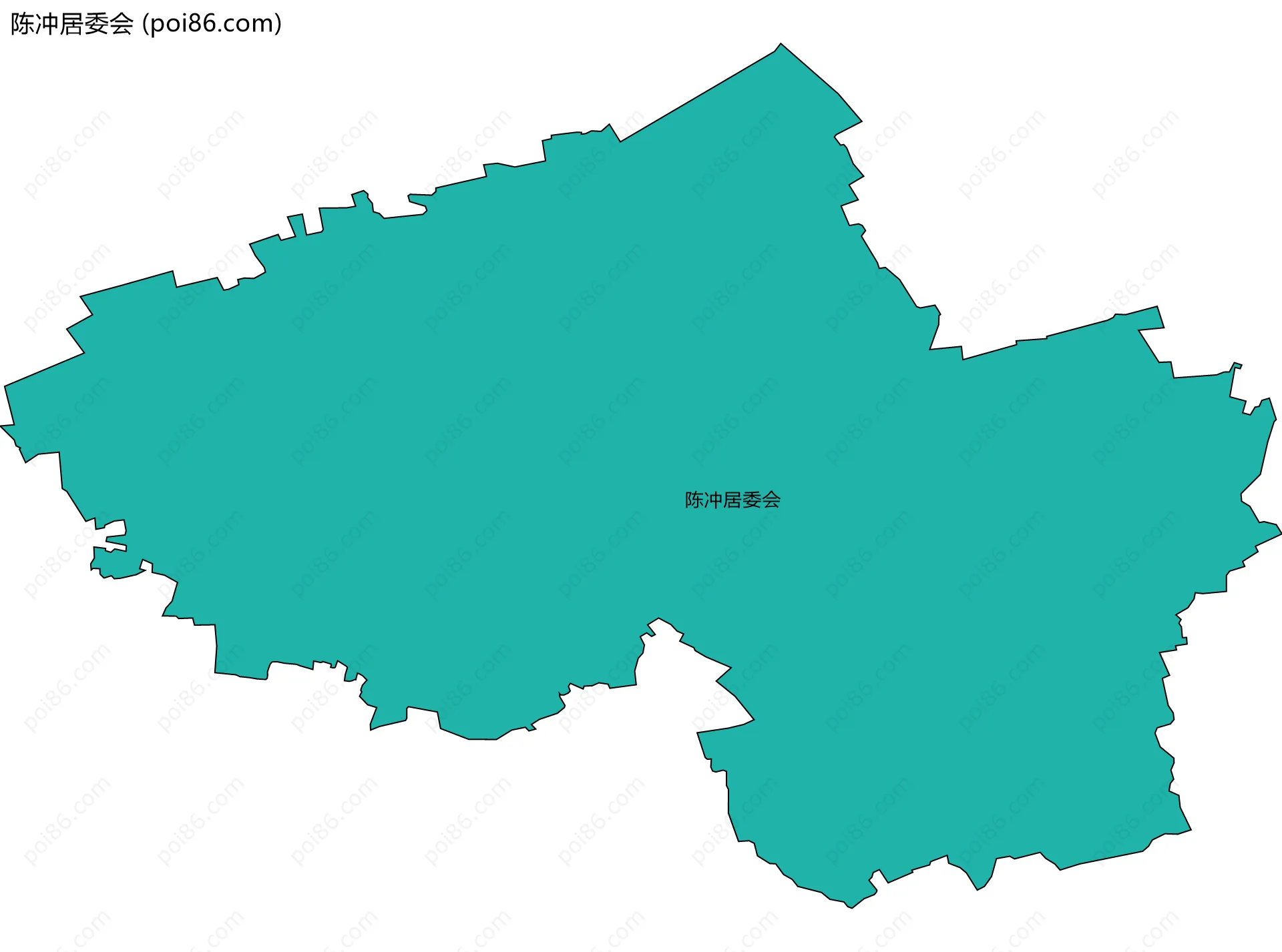 陈冲居委会边界地图