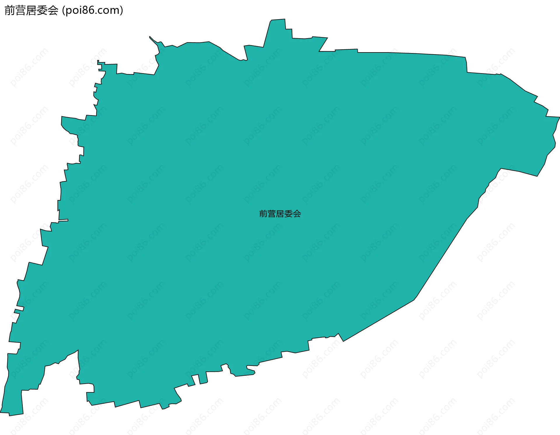 前营居委会边界地图