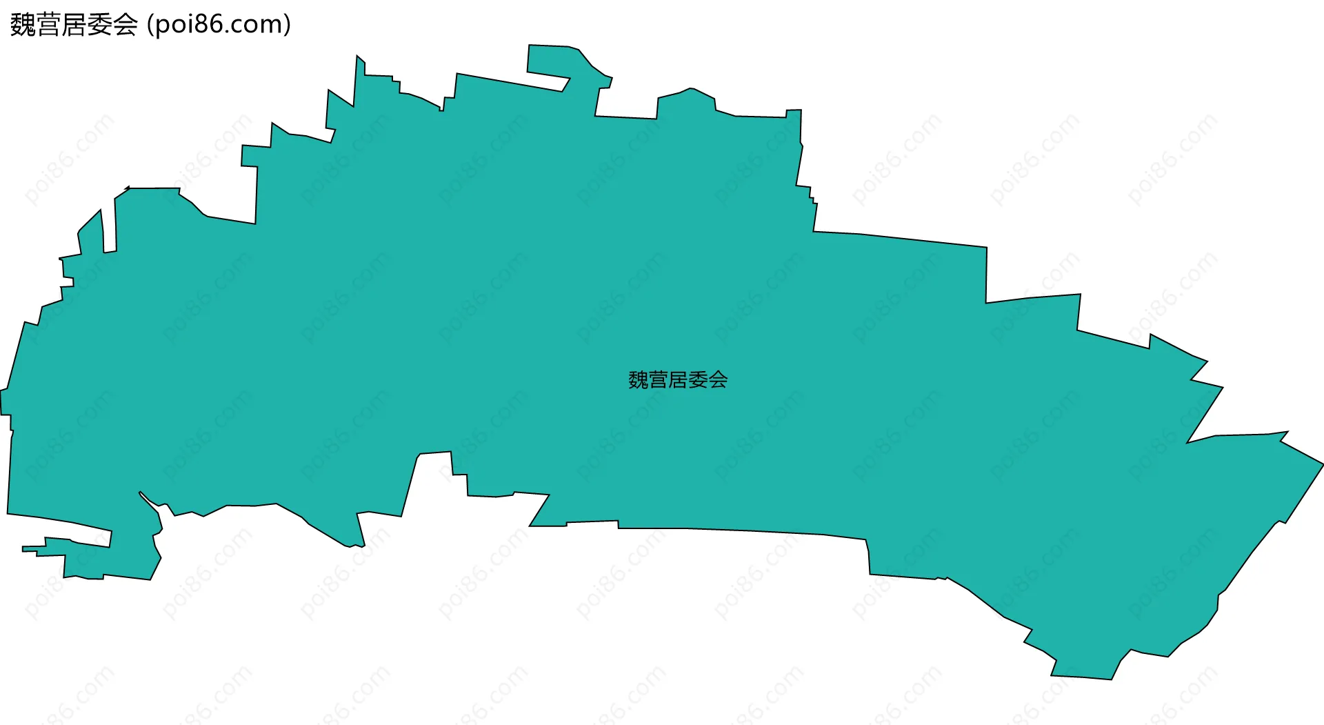 魏营居委会边界地图