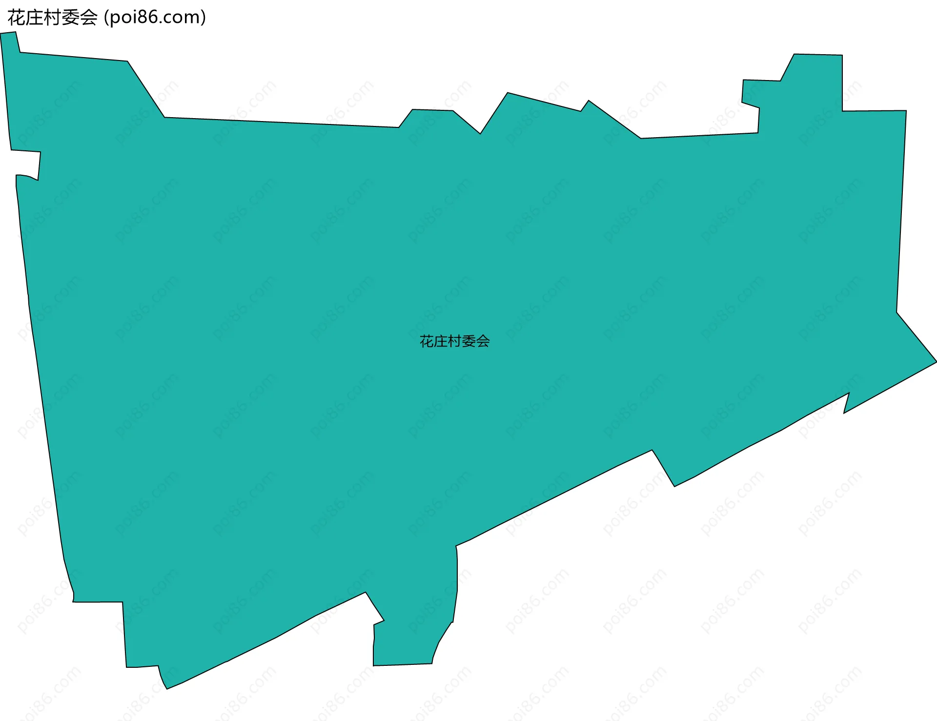 花庄村委会边界地图