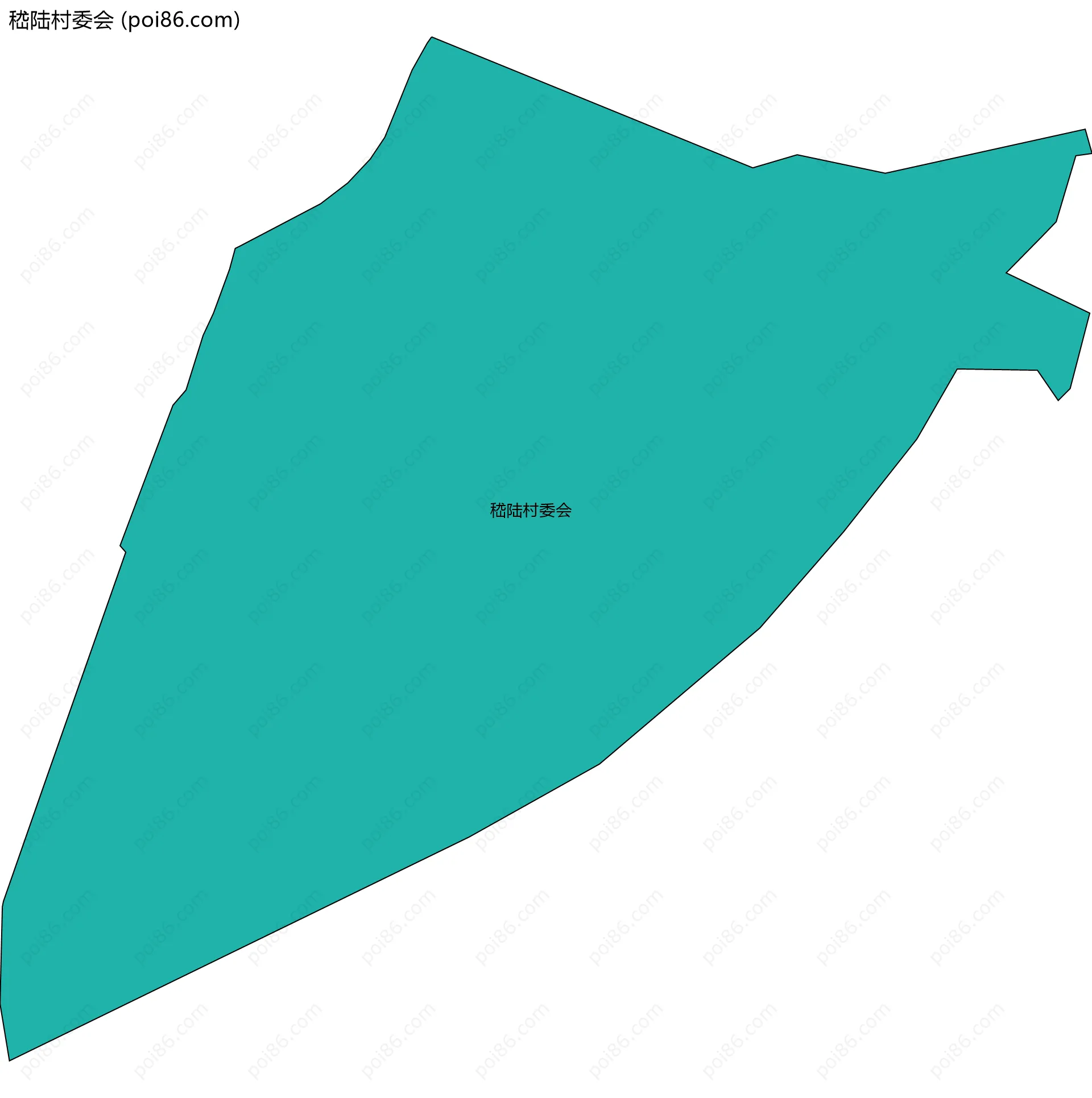 嵇陆村委会边界地图