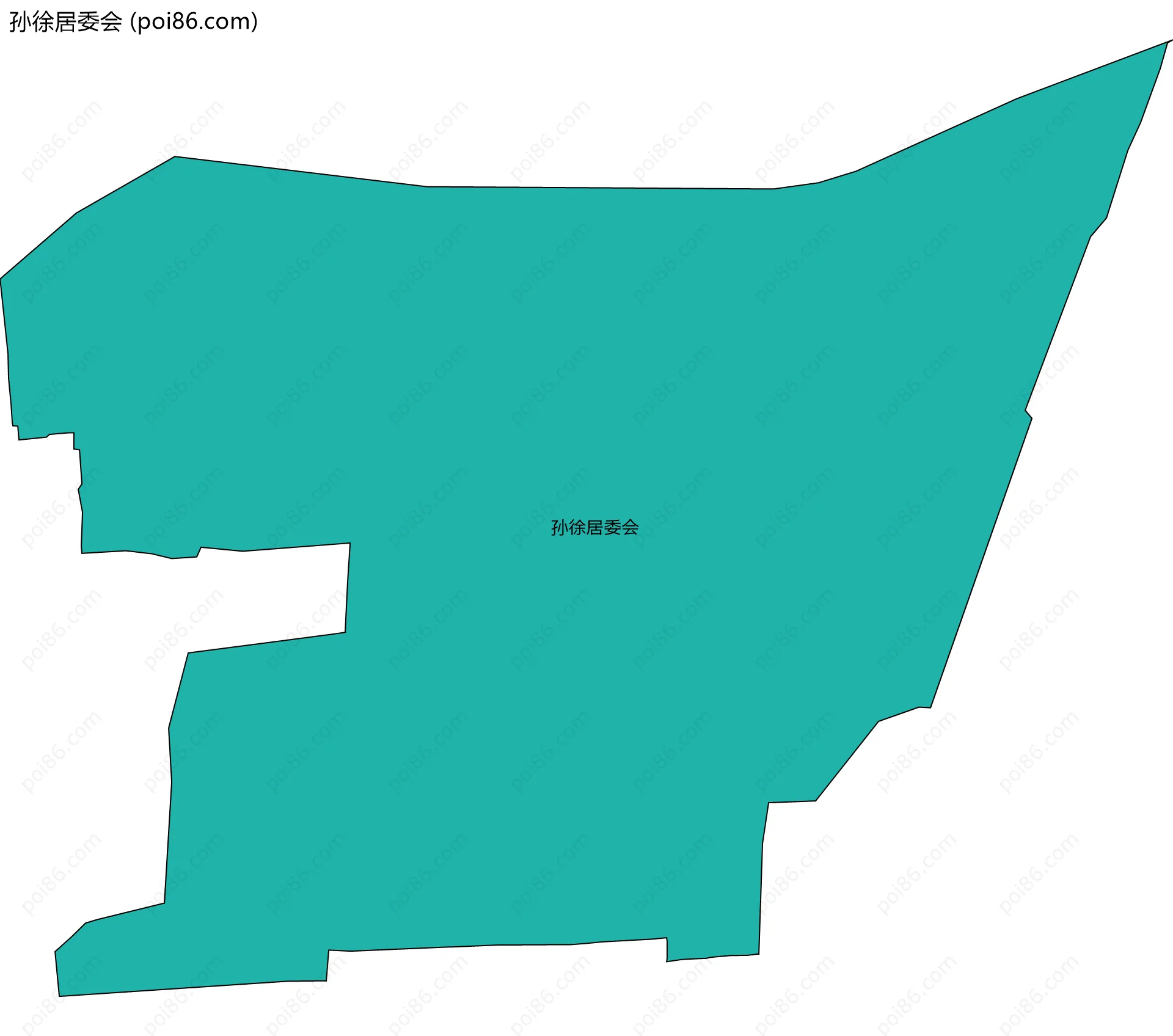 孙徐居委会边界地图