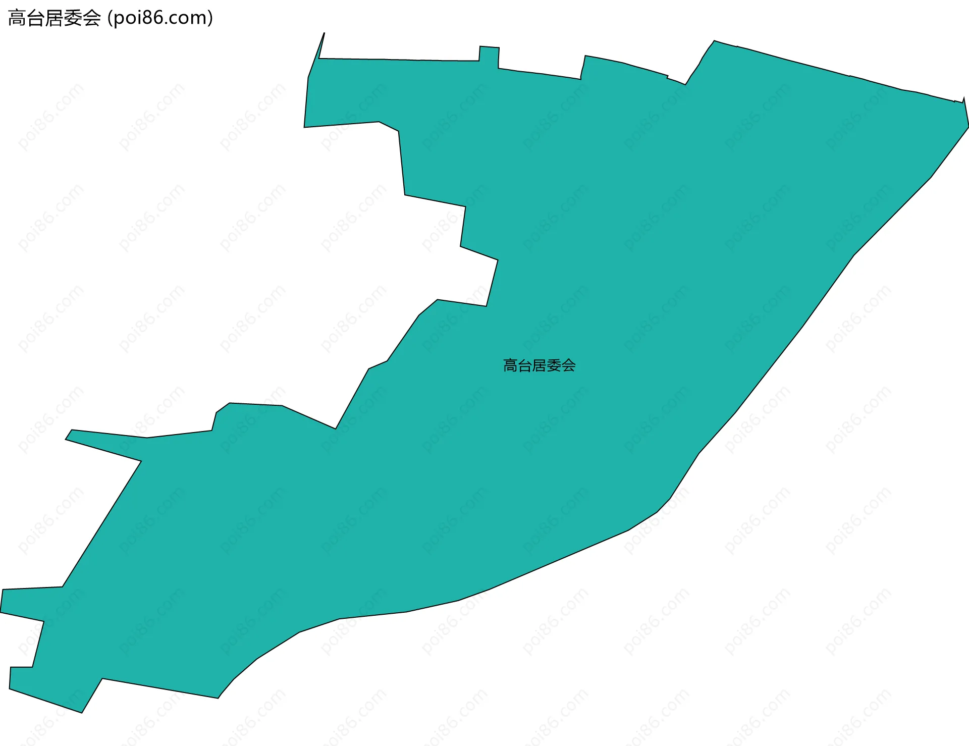 高台居委会边界地图