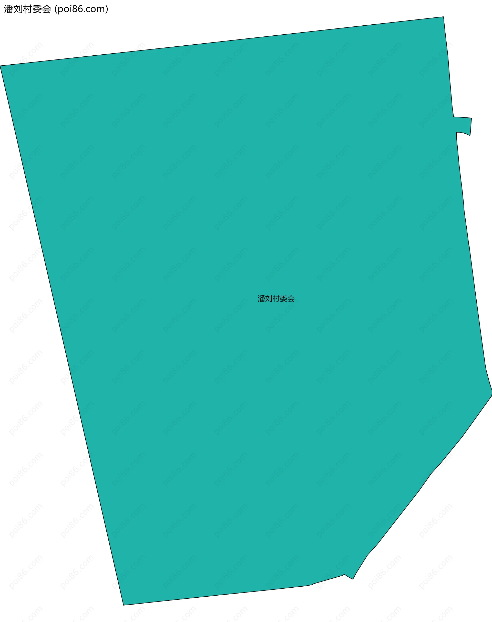 潘刘村委会边界地图