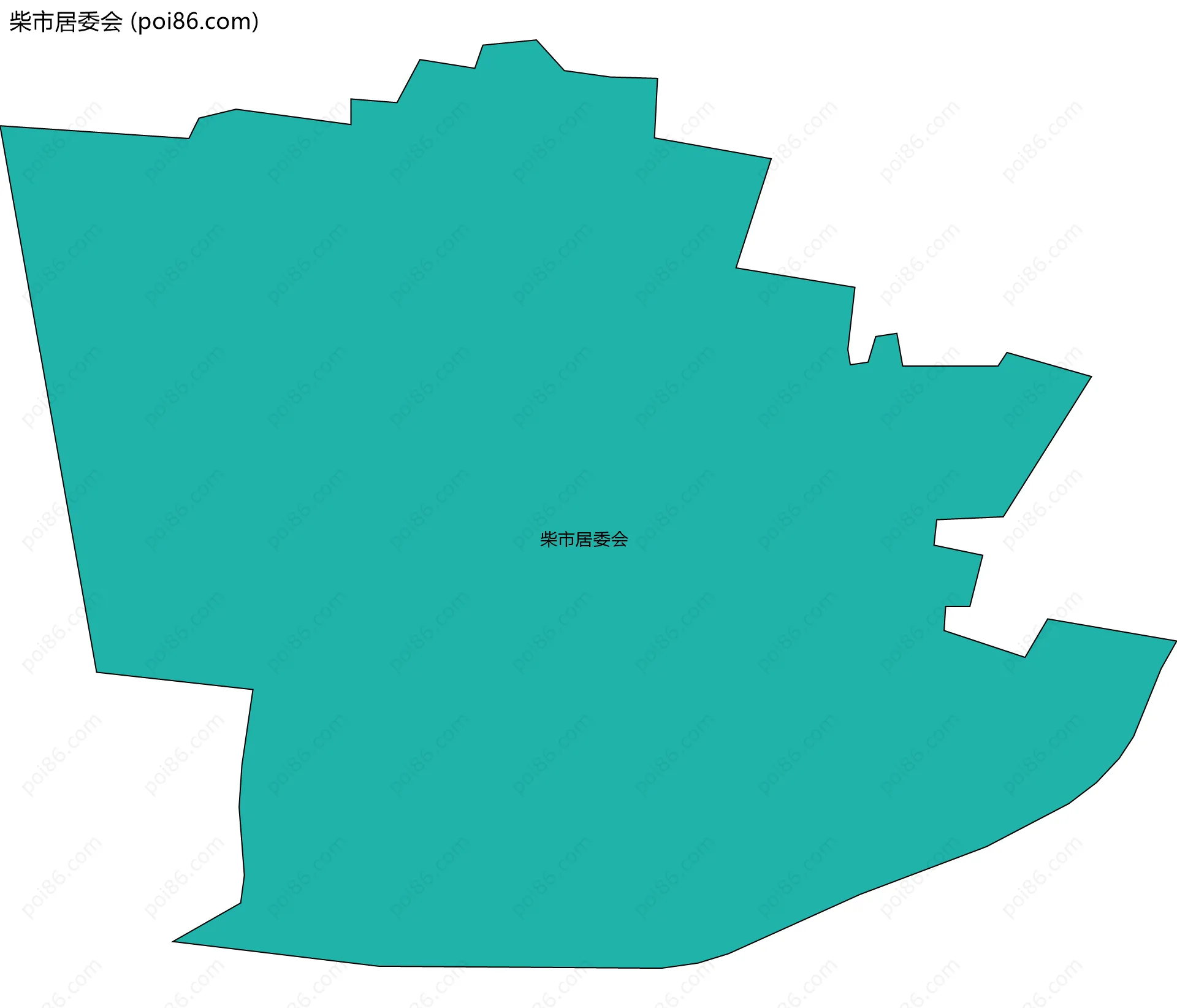 柴市居委会边界地图