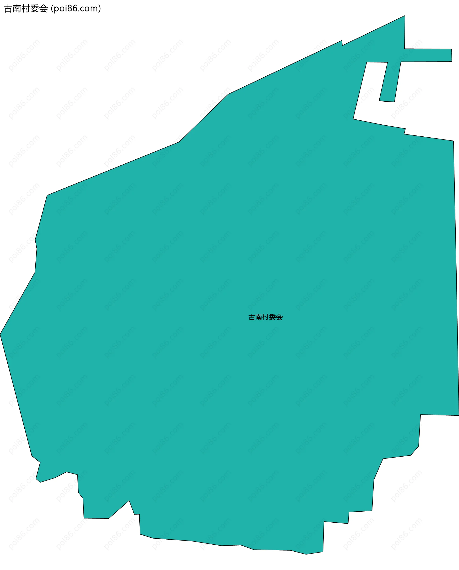 古南村委会边界地图