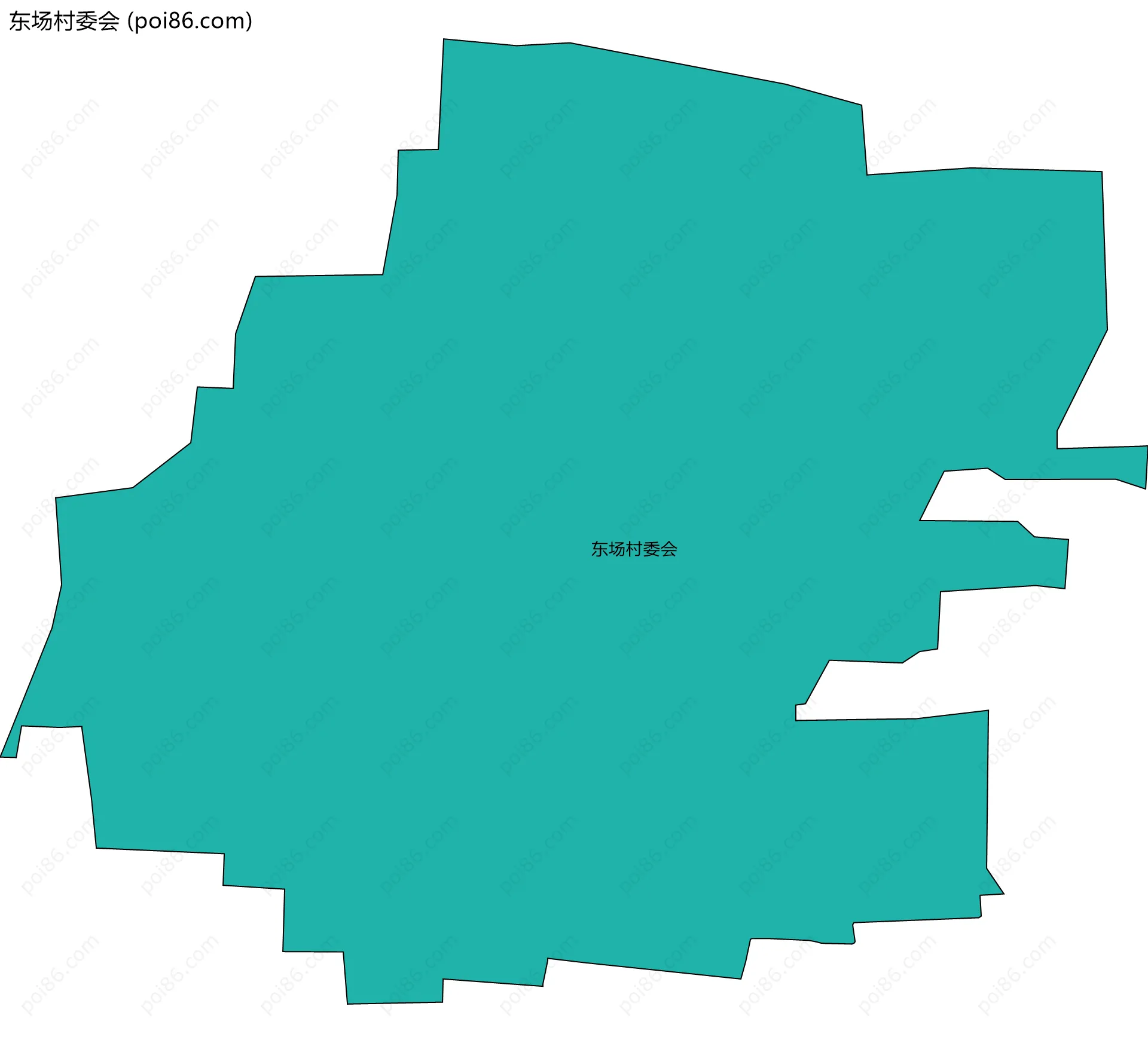 东场村委会边界地图