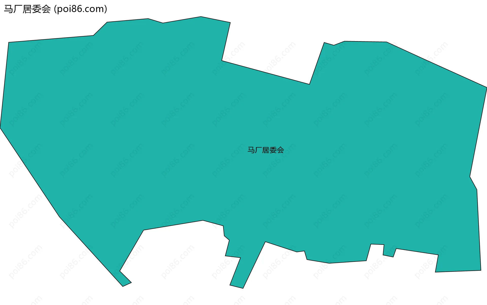 马厂居委会边界地图