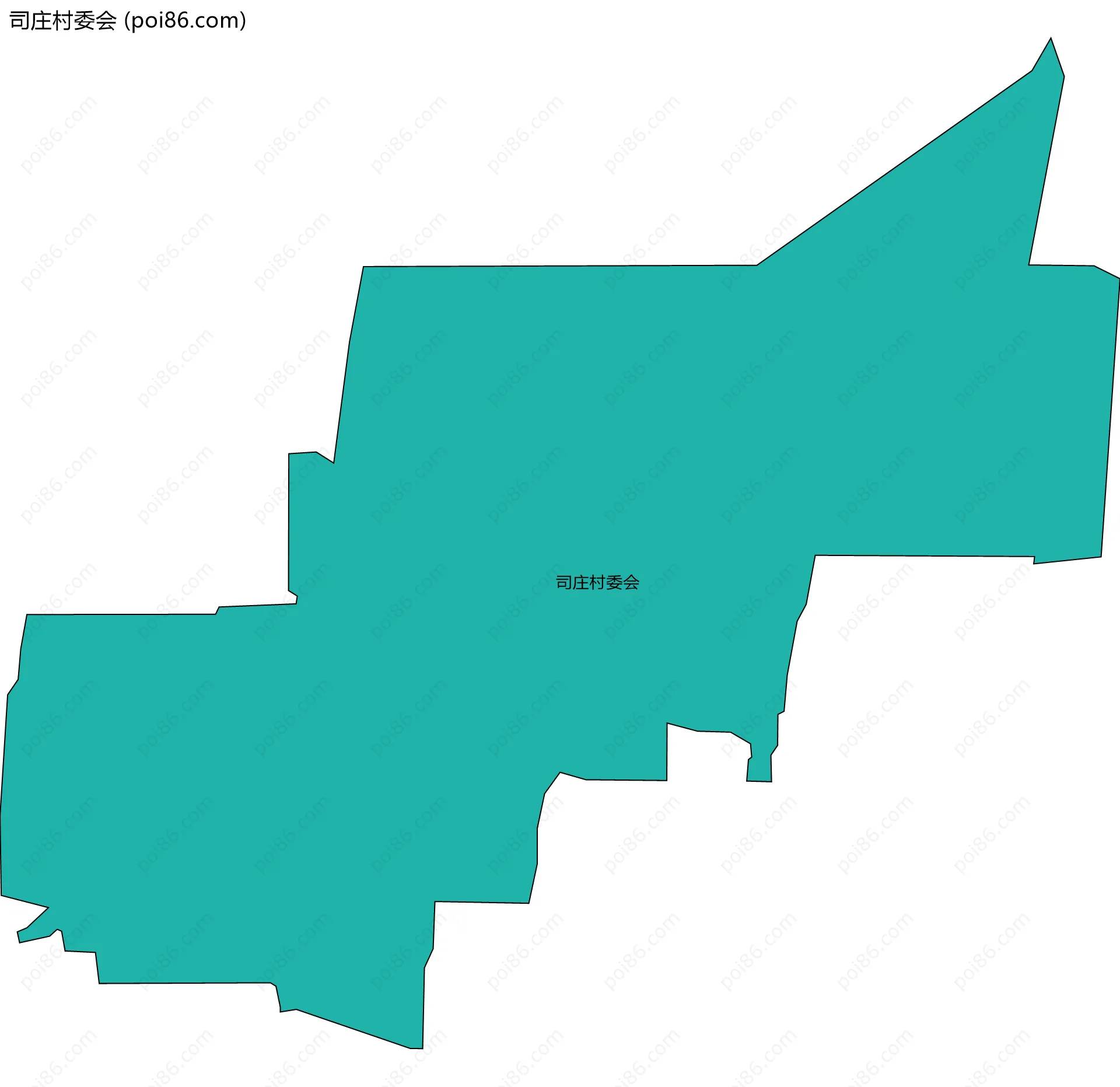 司庄村委会边界地图