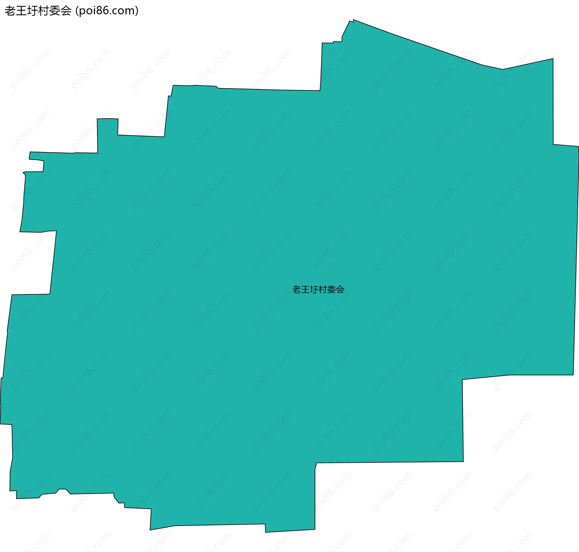 老王圩村委会边界地图