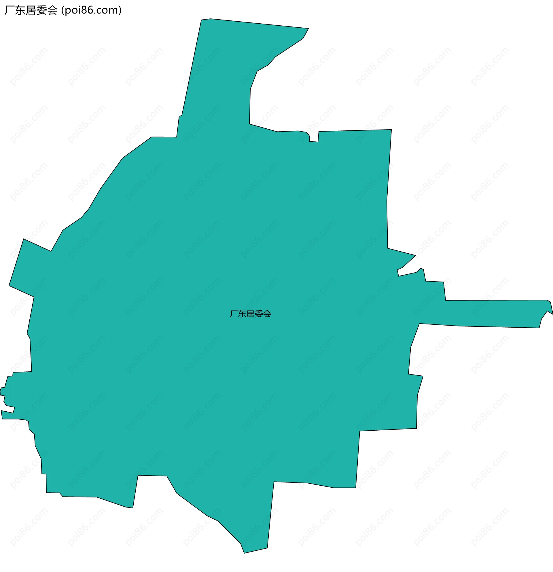 厂东居委会边界地图