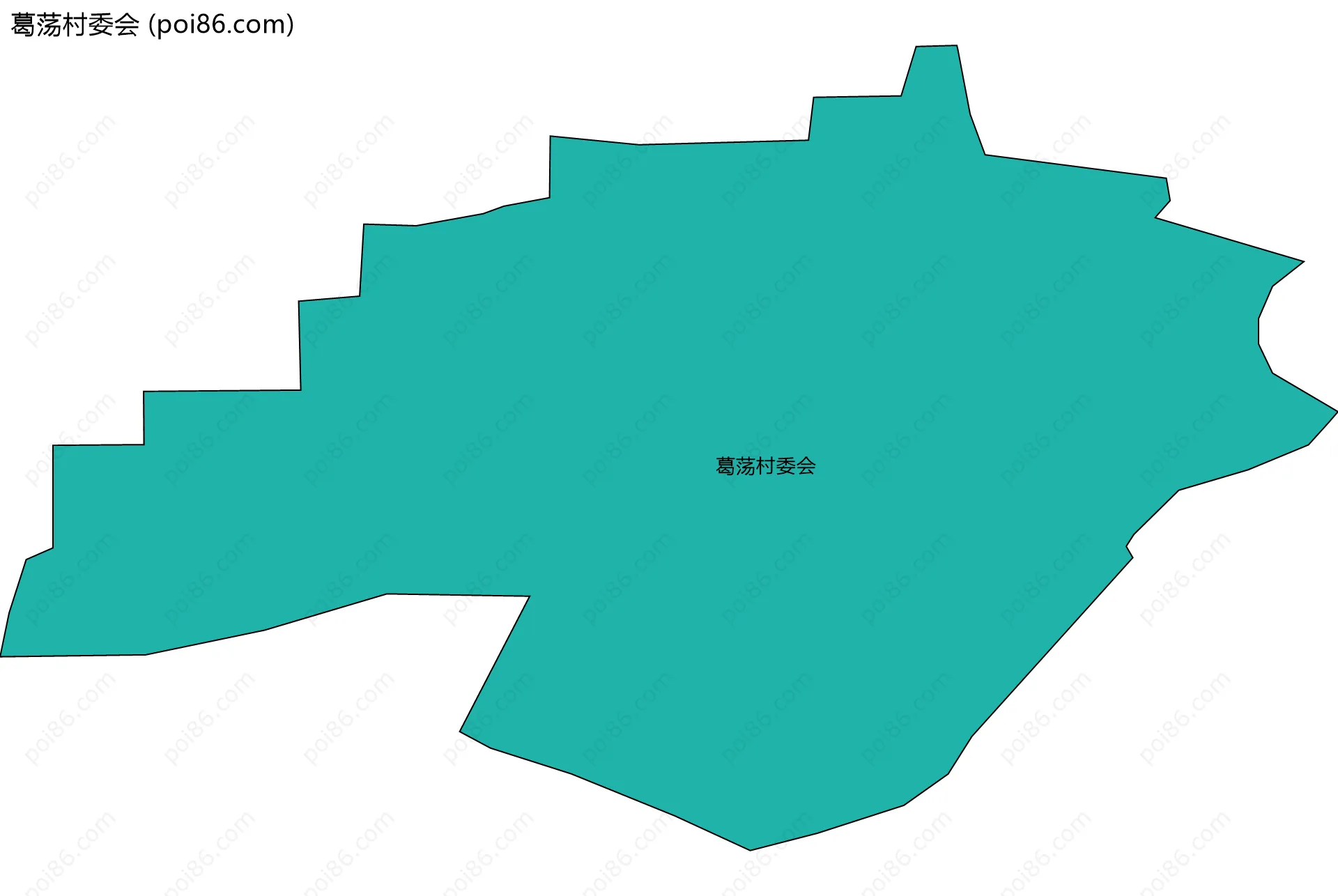葛荡村委会边界地图