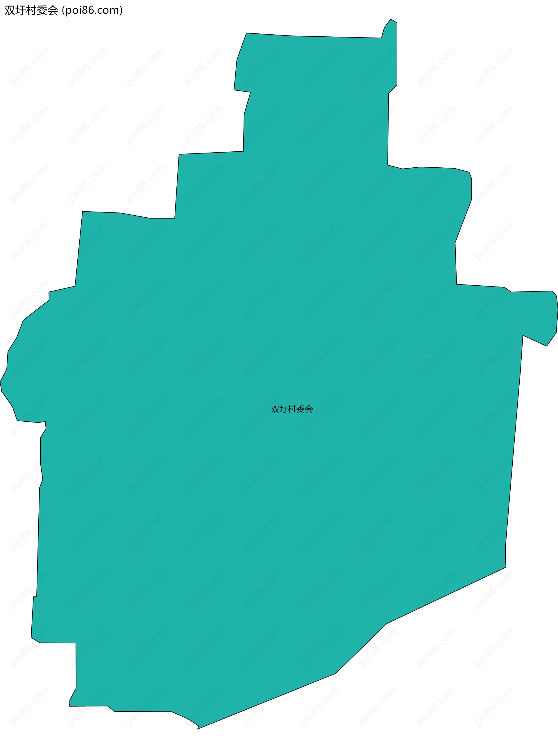 双圩村委会边界地图
